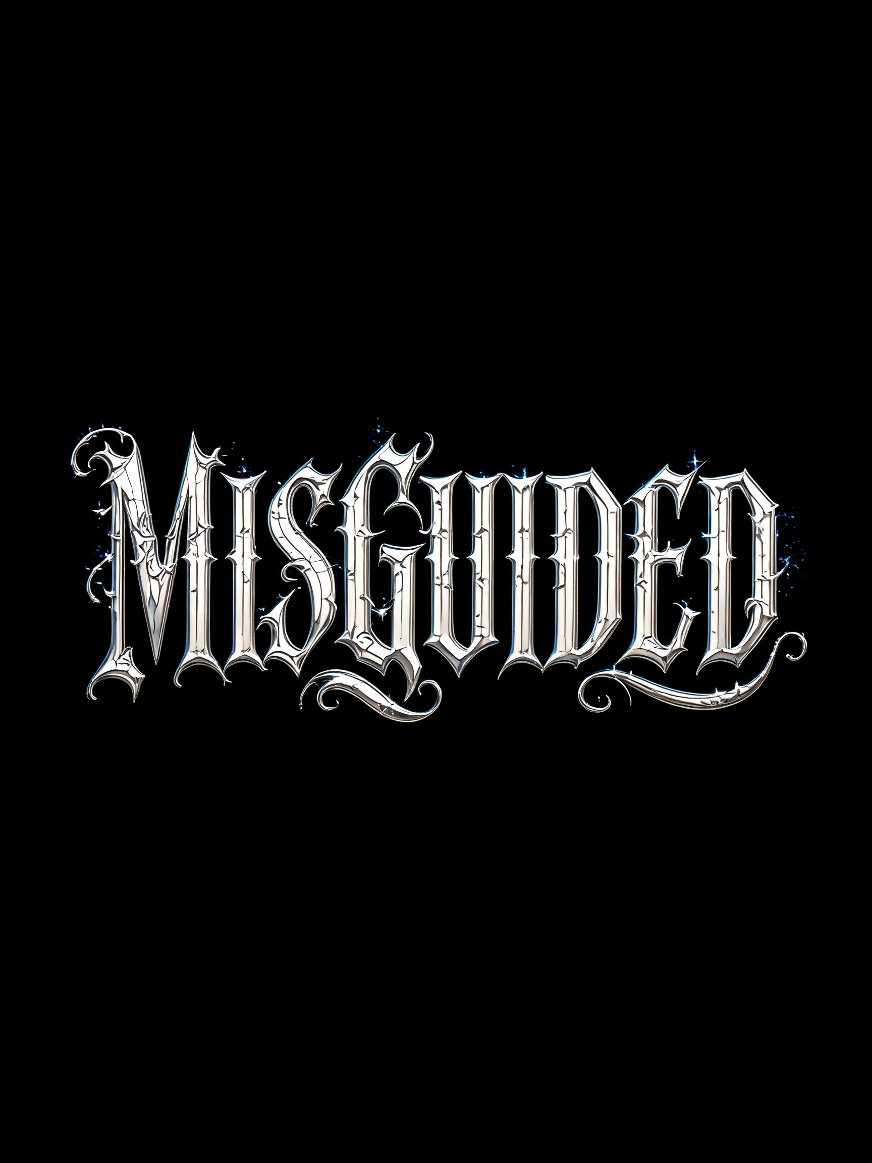 "MISGUIDED" — Tattoo text effect