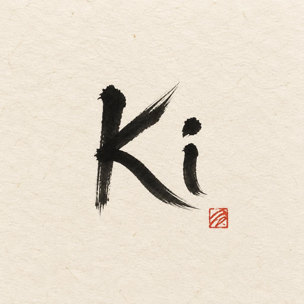 "Ki" — Brush Japanese Ink | AI Text Effect Generator