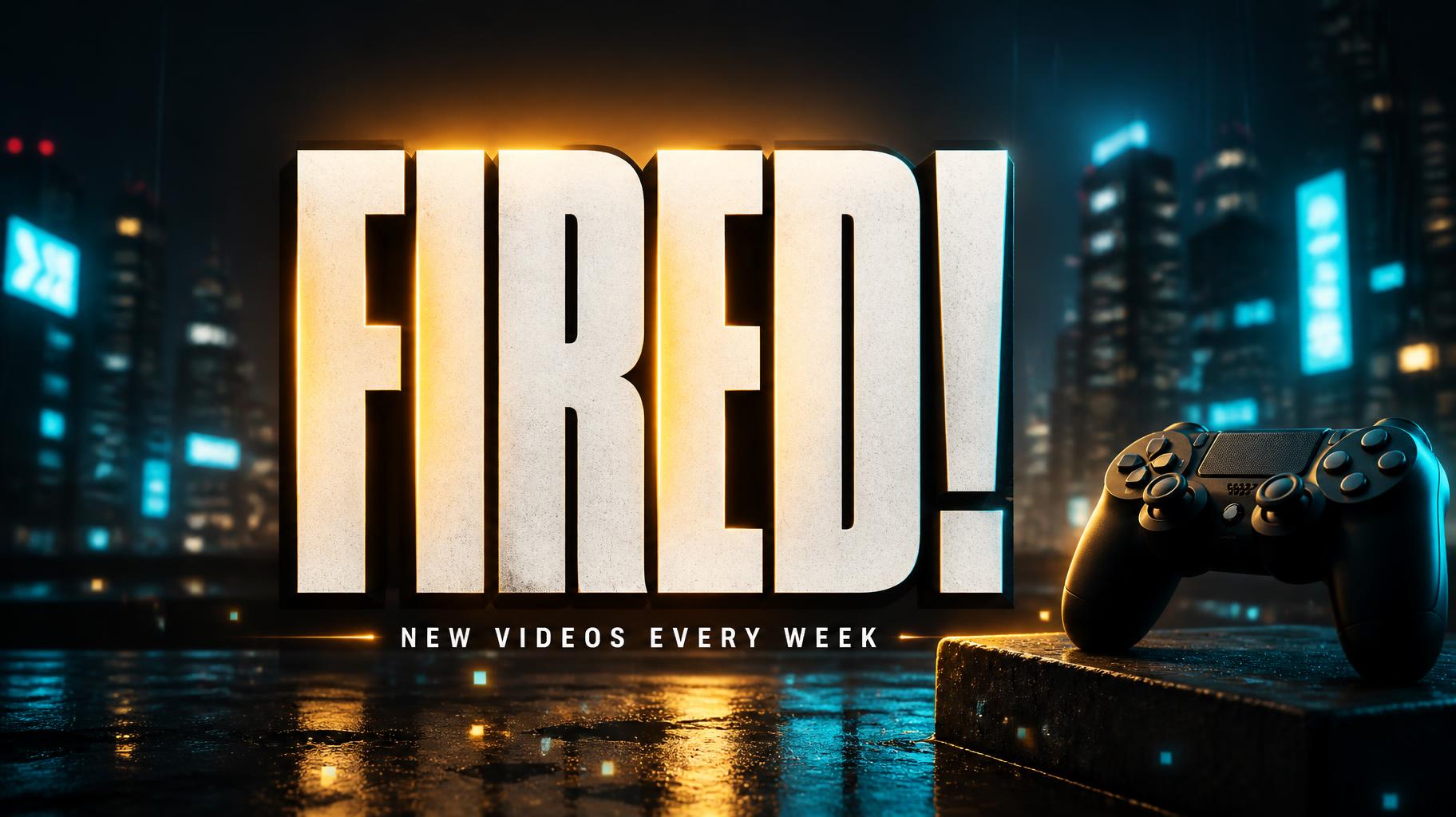 "FIRED!" — Cinematic Youtube Creator | AI Text Effect Generator