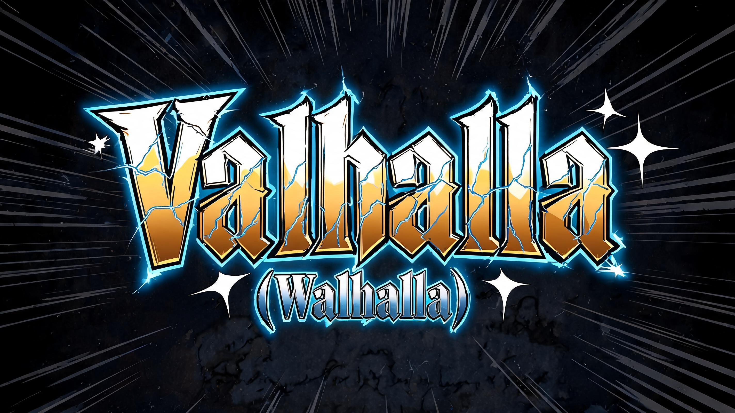 "Valhalla (Walhalla)" — Anime | AI Text Effect Generator