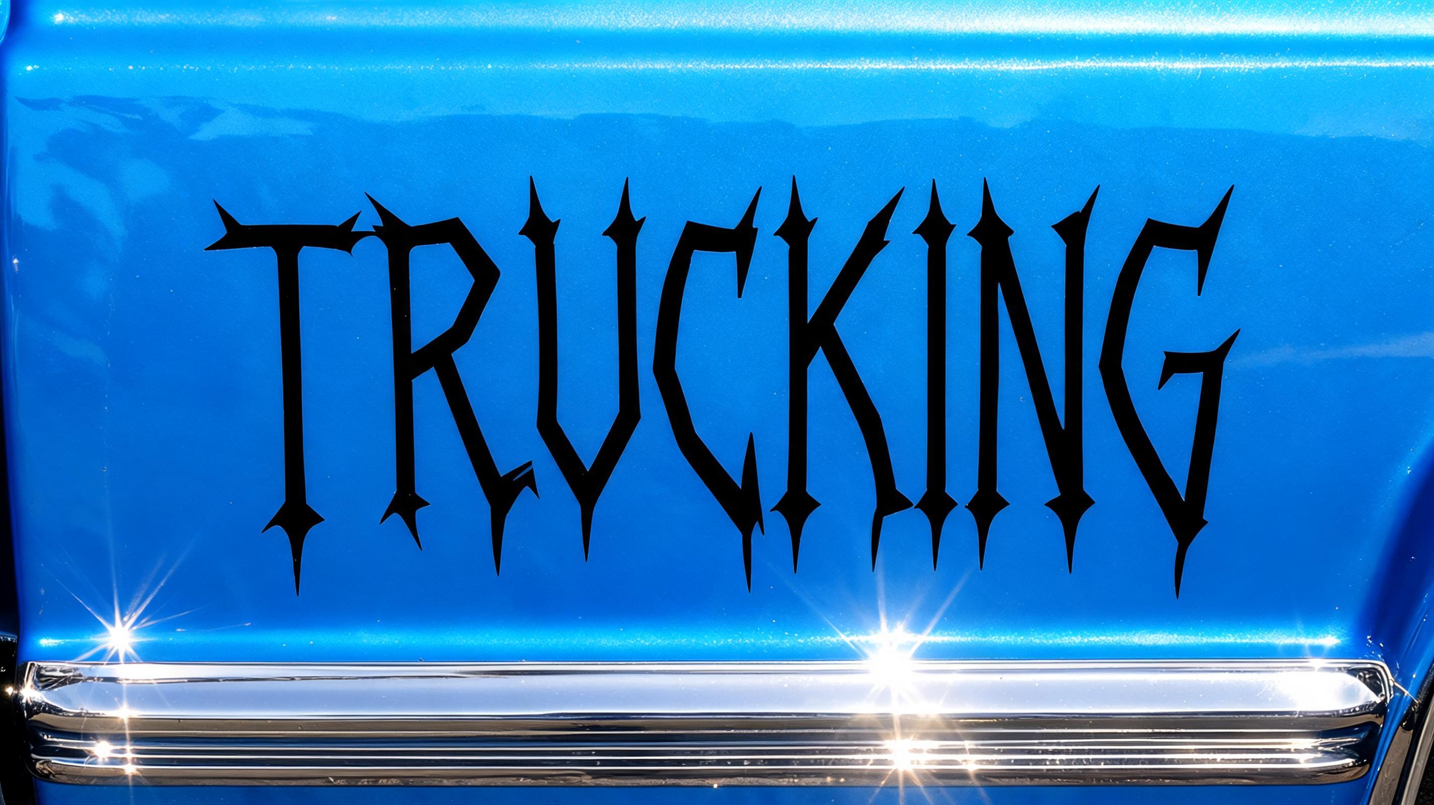 "Trucking" — Chicano | AI Text Effect Generator