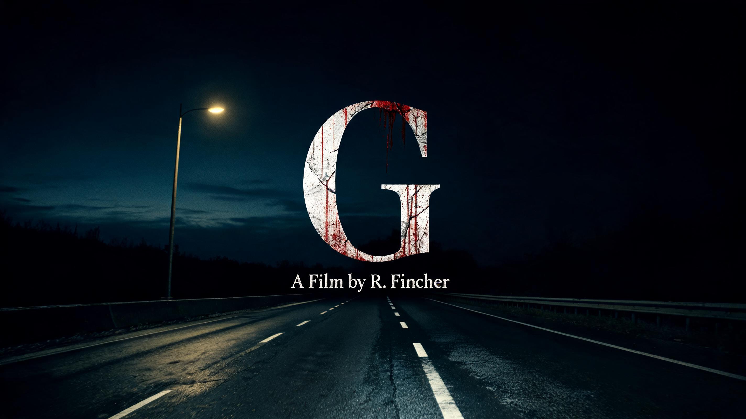 "G
A Film by R. Fincher" — Cinematic Horror | AI Text Effect Generator