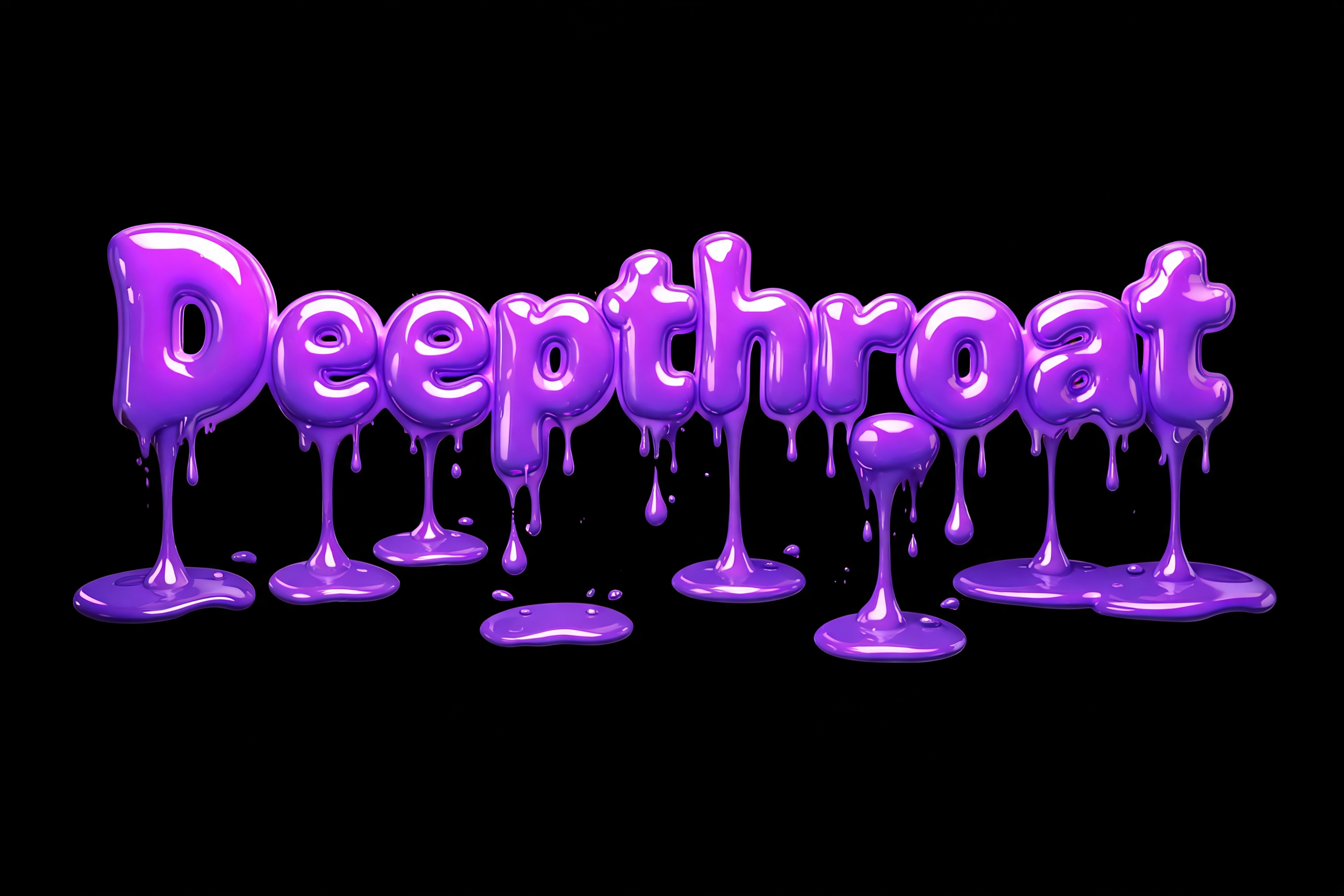 "Deepthroat" — Drip Font | AI Text Effect Generator