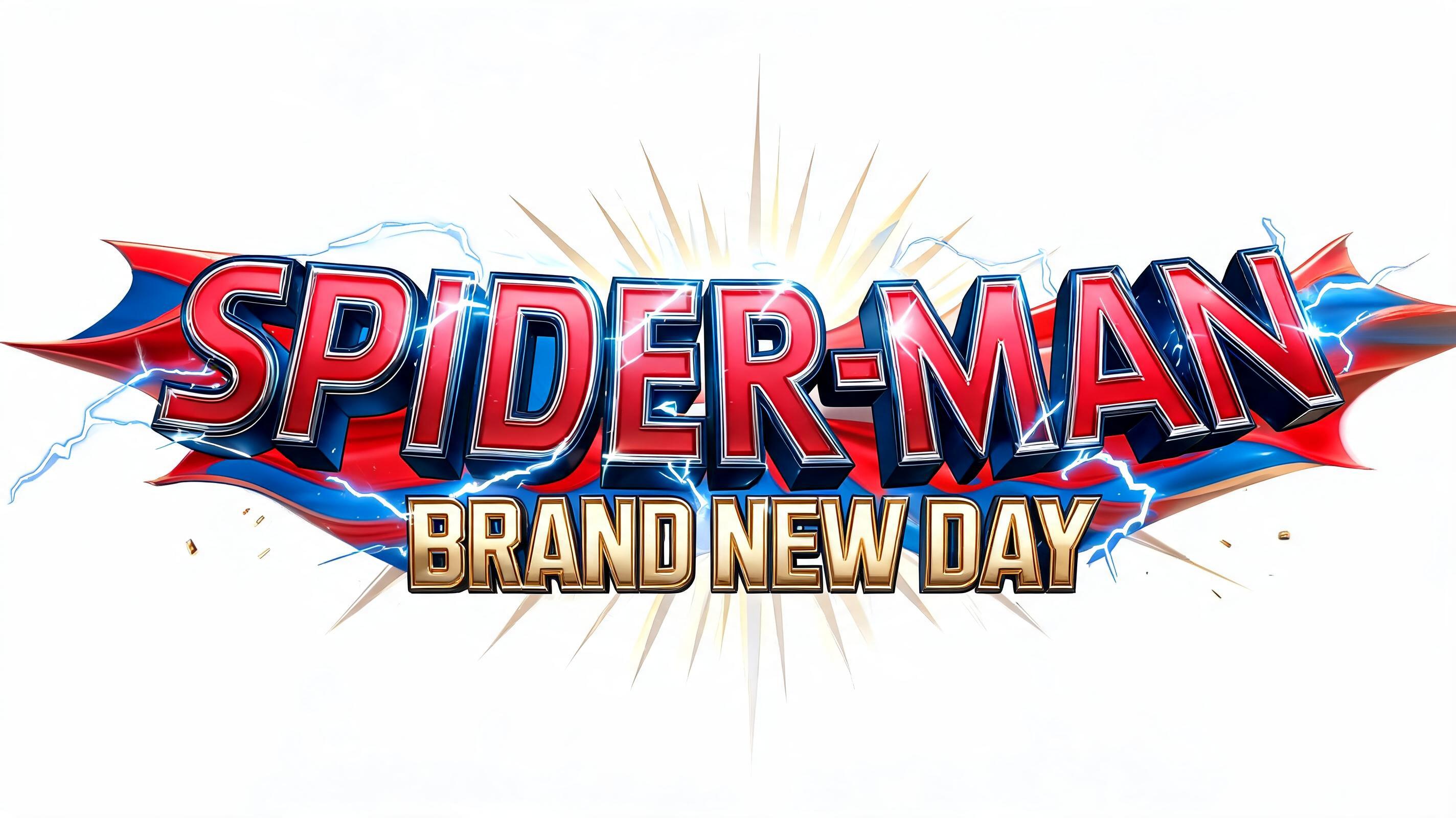 "make the spiderman brand new day title card with a transparent bg" — Spider Hero | AI Text Effect Generator
