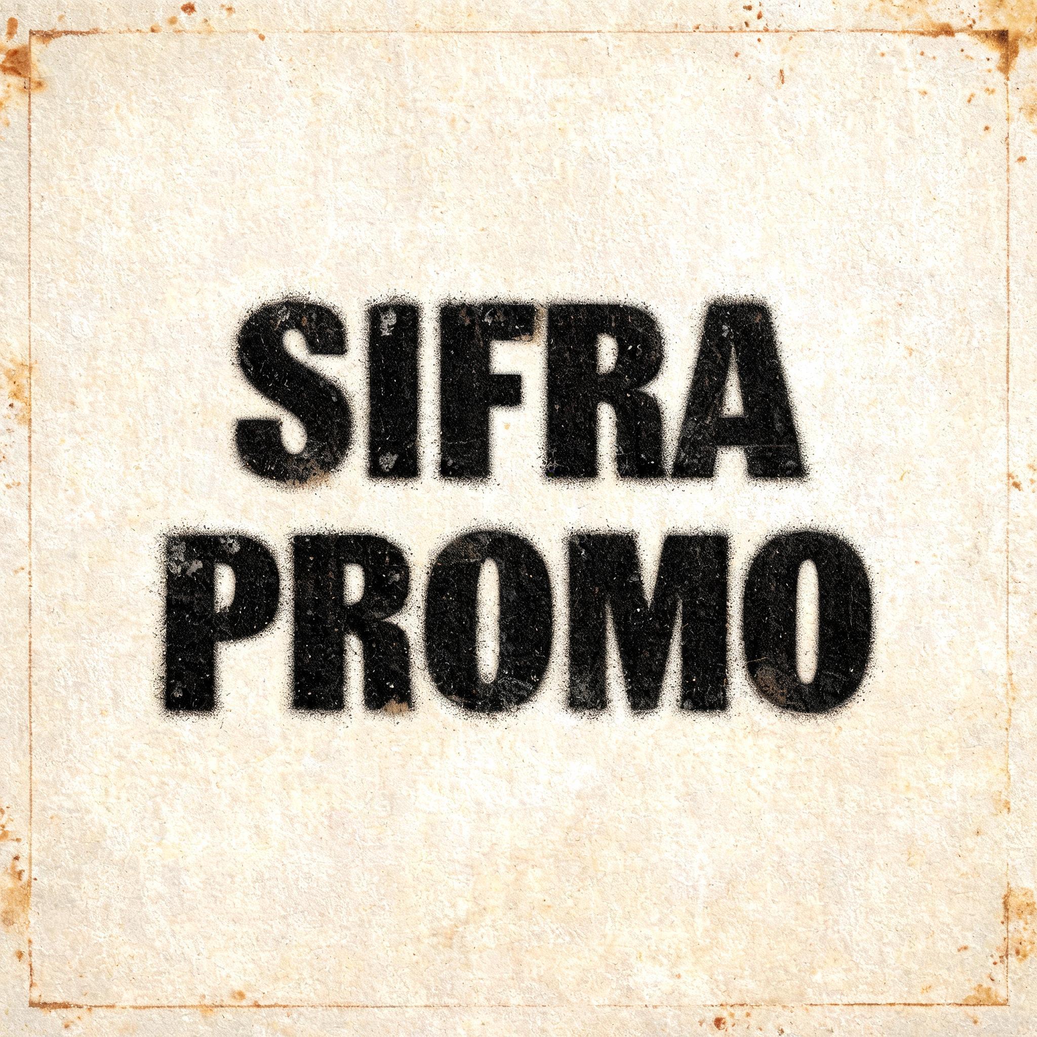 "SIFRA PROMO" — Stencil | AI Text Effect Generator