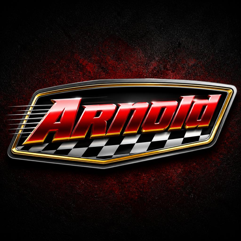 "Arnold" — Racing | AI Text Effect Generator