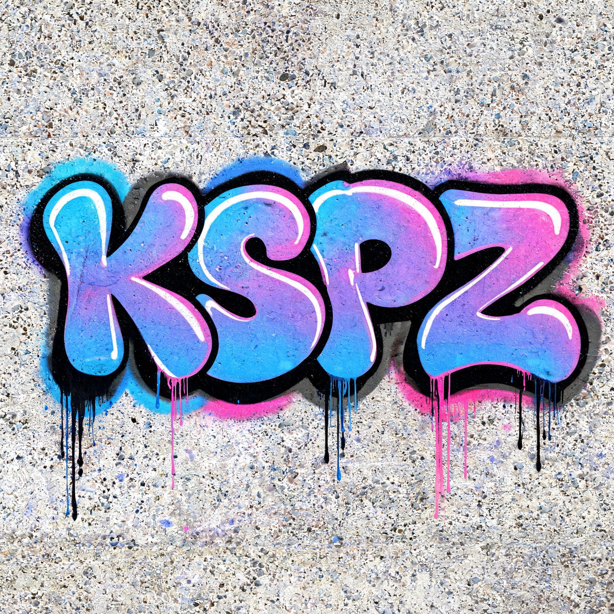 "KSPZ" — Graffiti | AI Text Effect Generator
