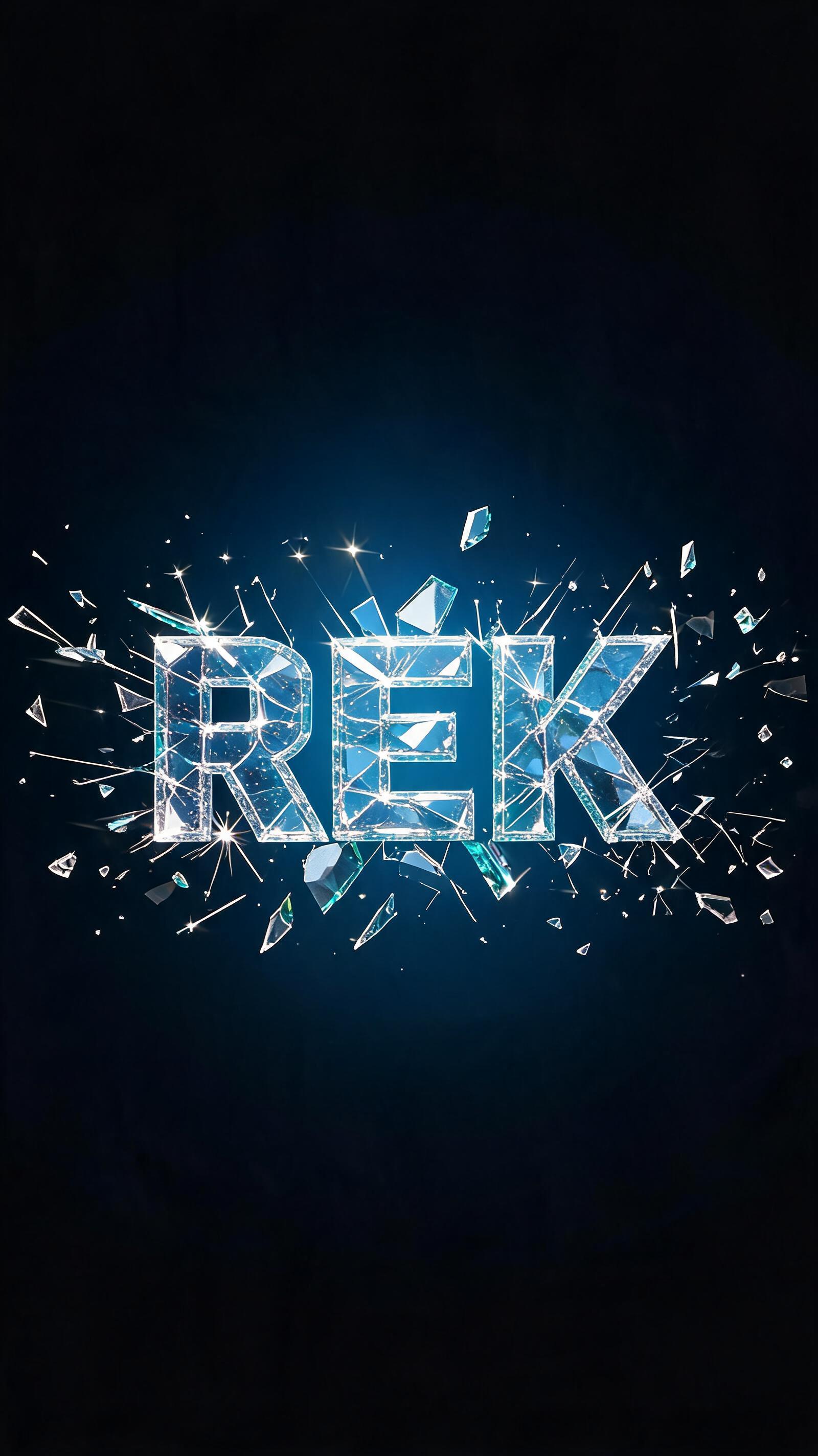 "" — Glass Broken text effect