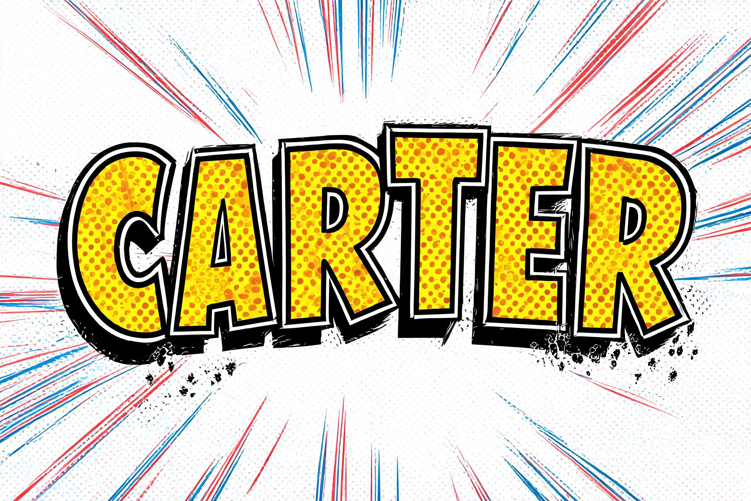 "Carter" — Comic Book | AI Text Effect Generator