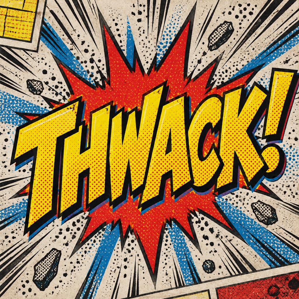 "THWACK!" — Comic Book | AI Text Effect Generator