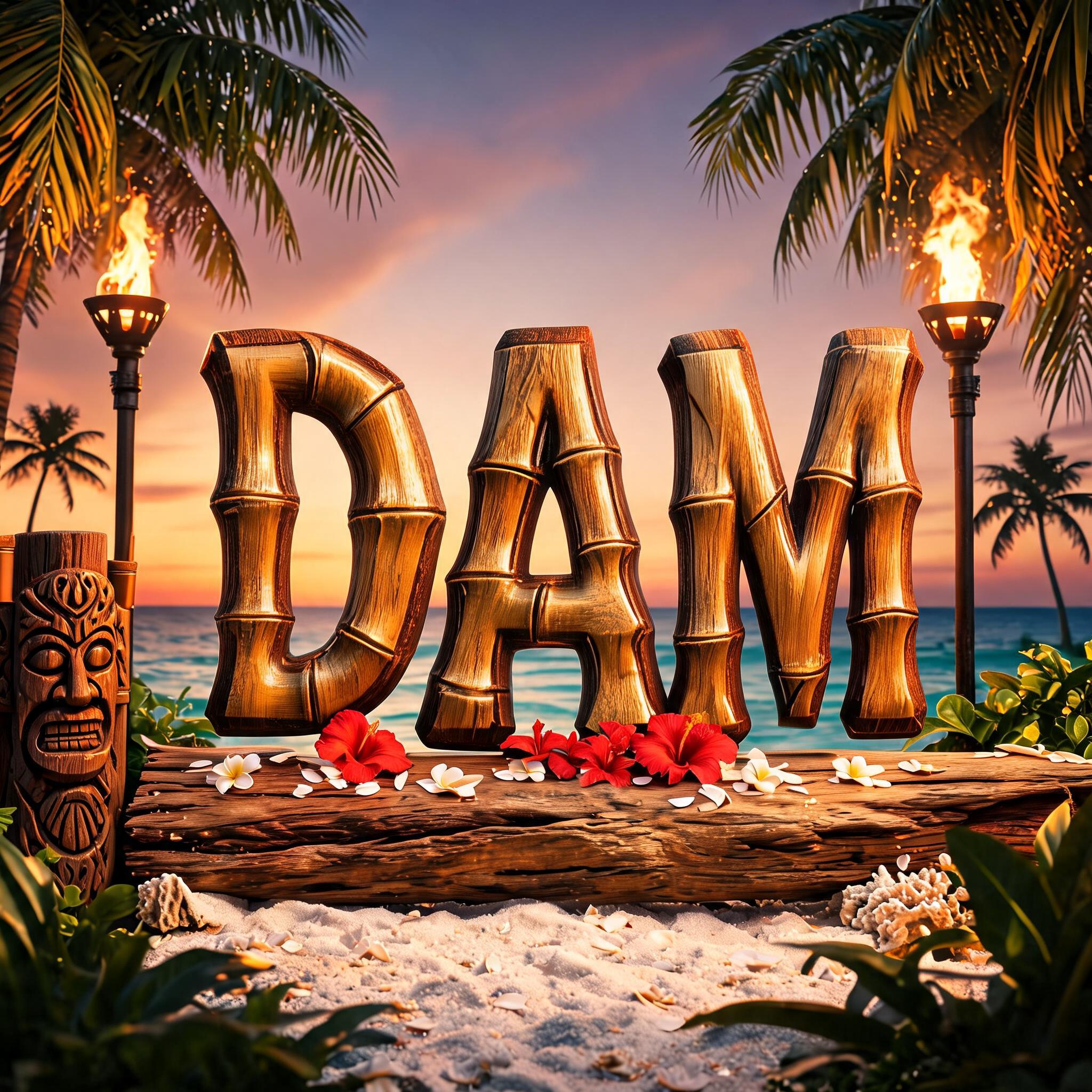 "" — Hawaiian | AI Text Effect Generator