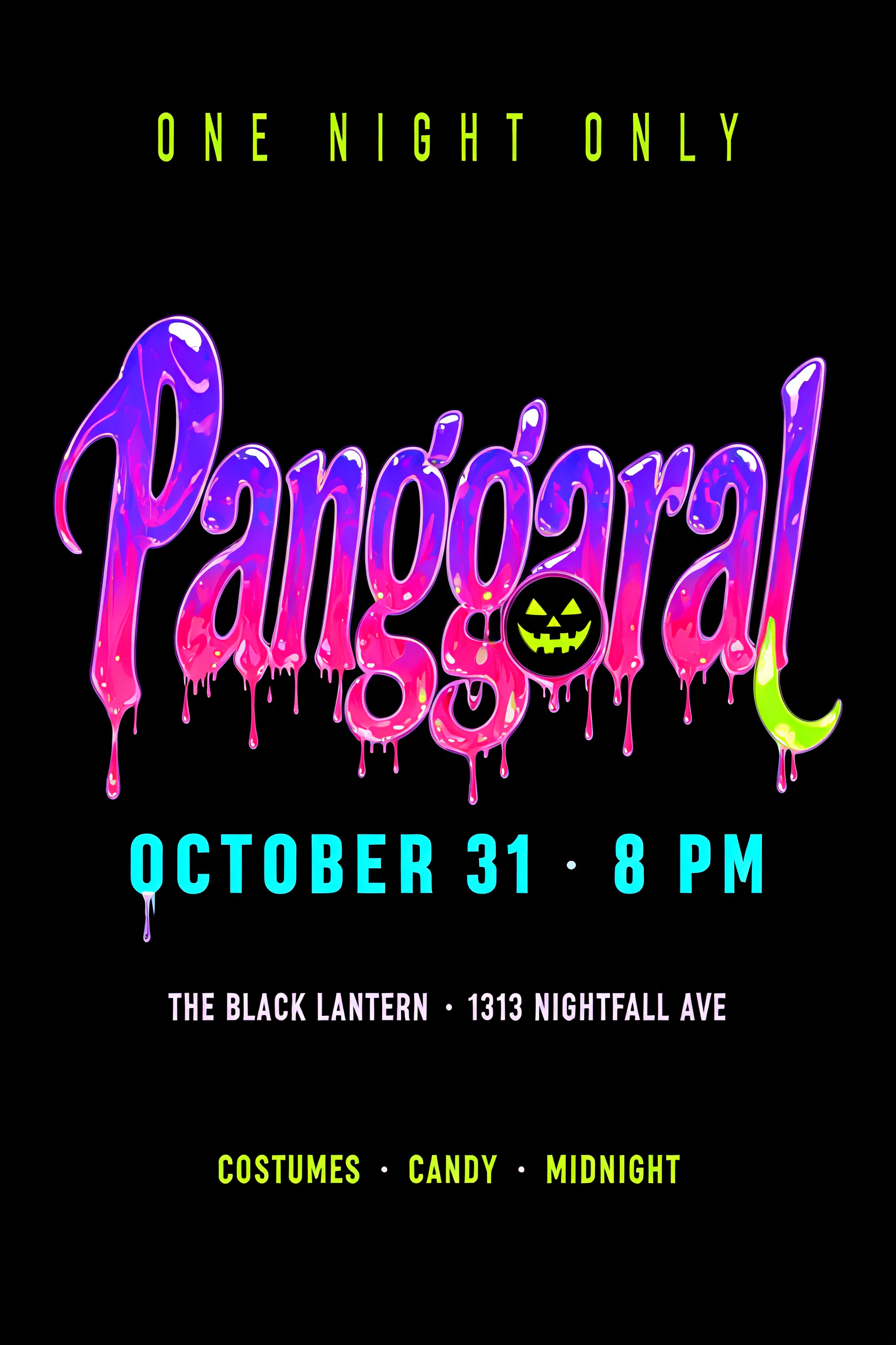 "Panggaral" — Drip Font | AI Text Effect Generator