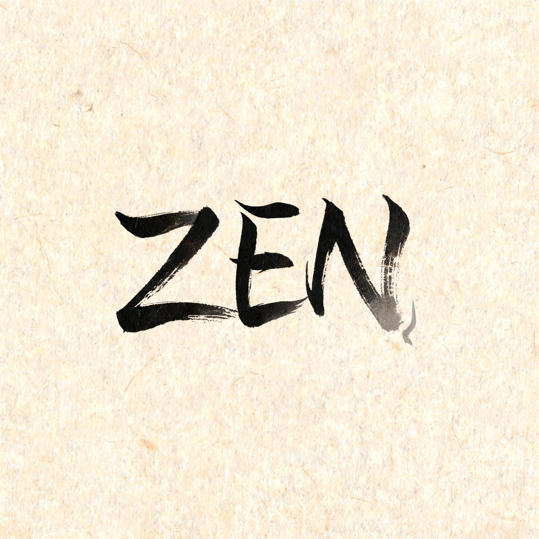 "ZEN" — Brush Japanese Ink | AI Text Effect Generator