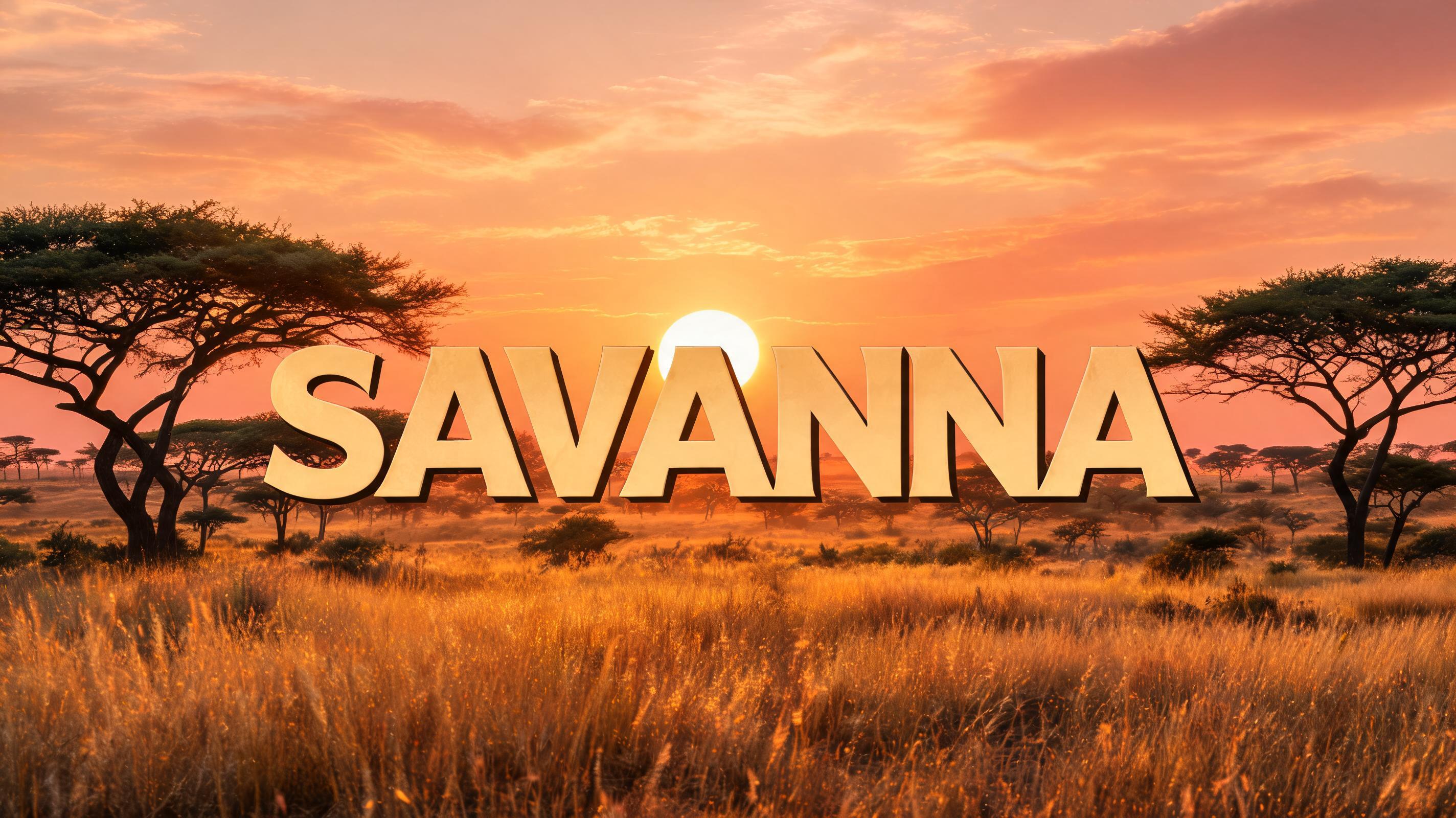 "Savanna" — Gothic | AI Text Effect Generator