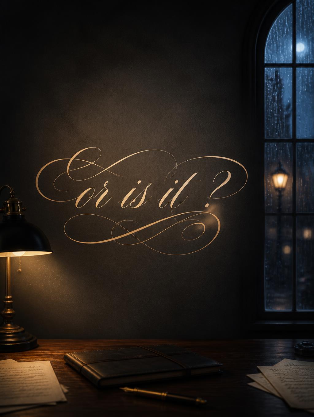 "or is it ?" —  | AI Text Effect Generator