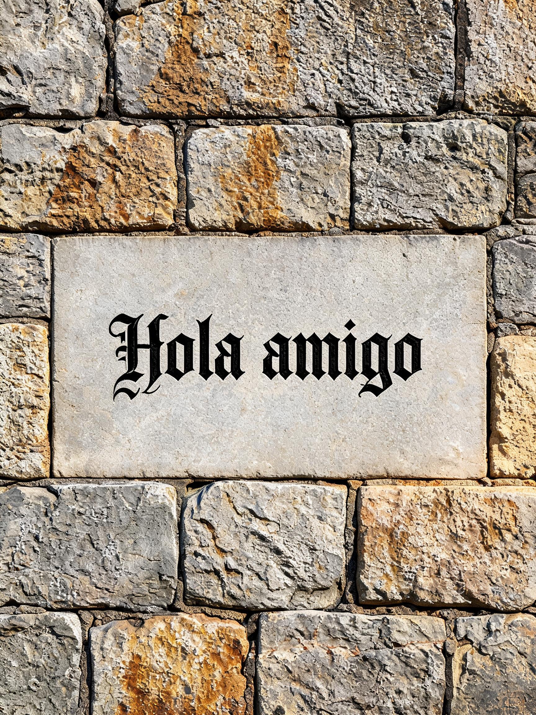 "Hola amigo" —  | AI Text Effect Generator