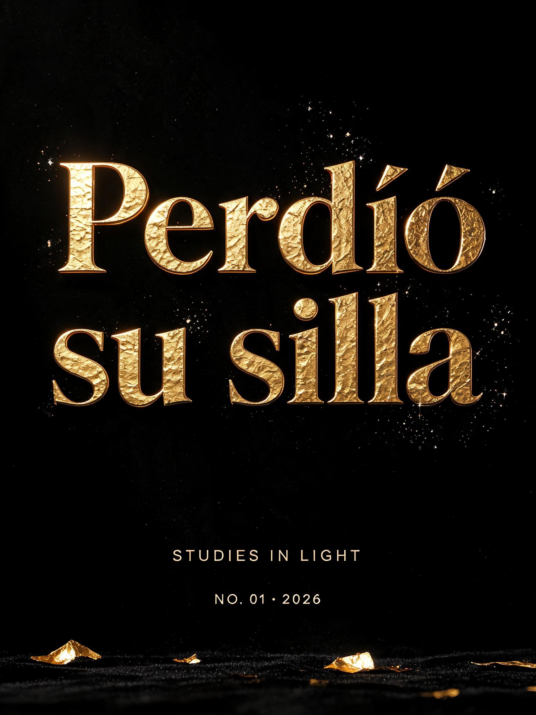 "Perdió su silla" — Luxury Gold | AI Text Effect Generator