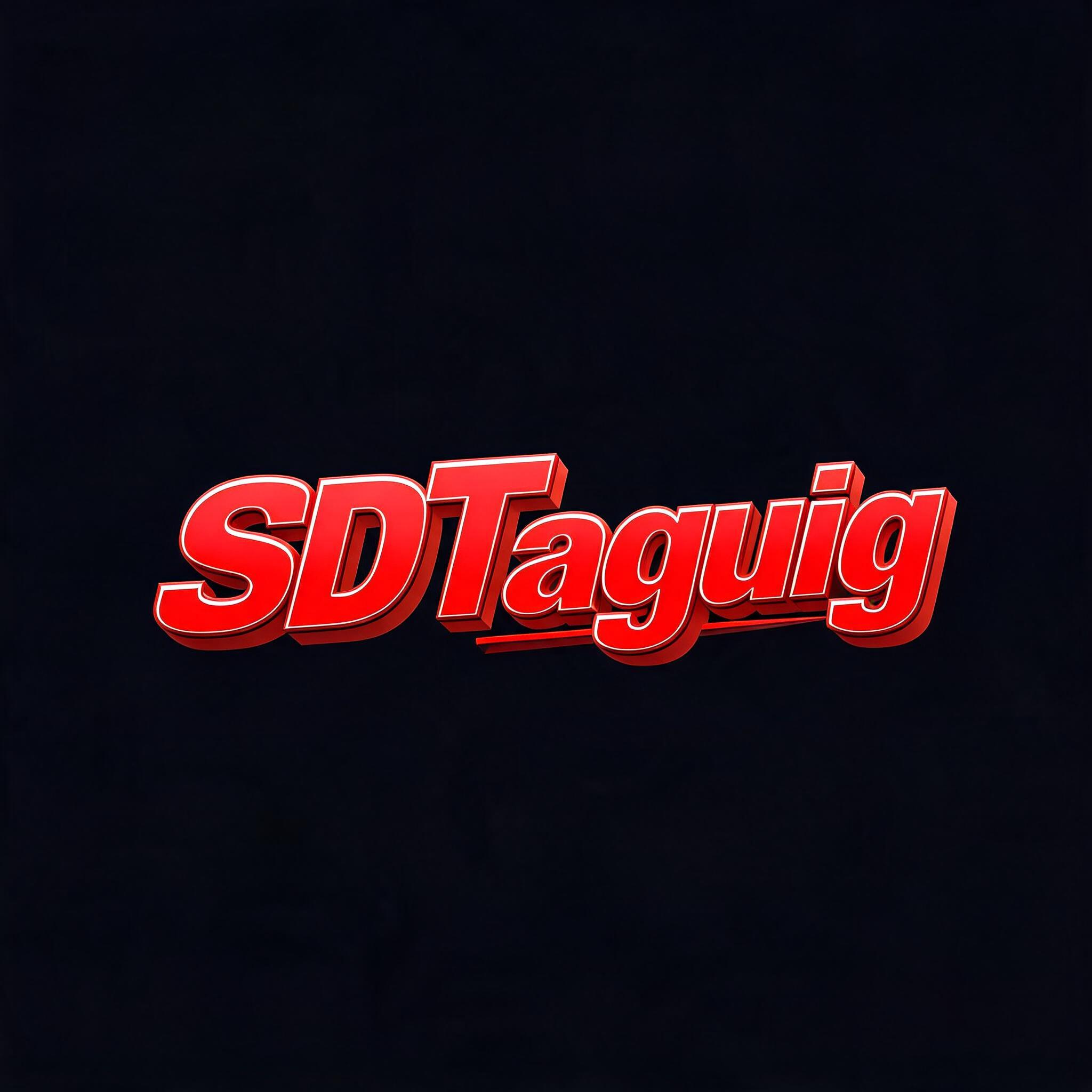 "SDTaguig" — Racing | AI Text Effect Generator