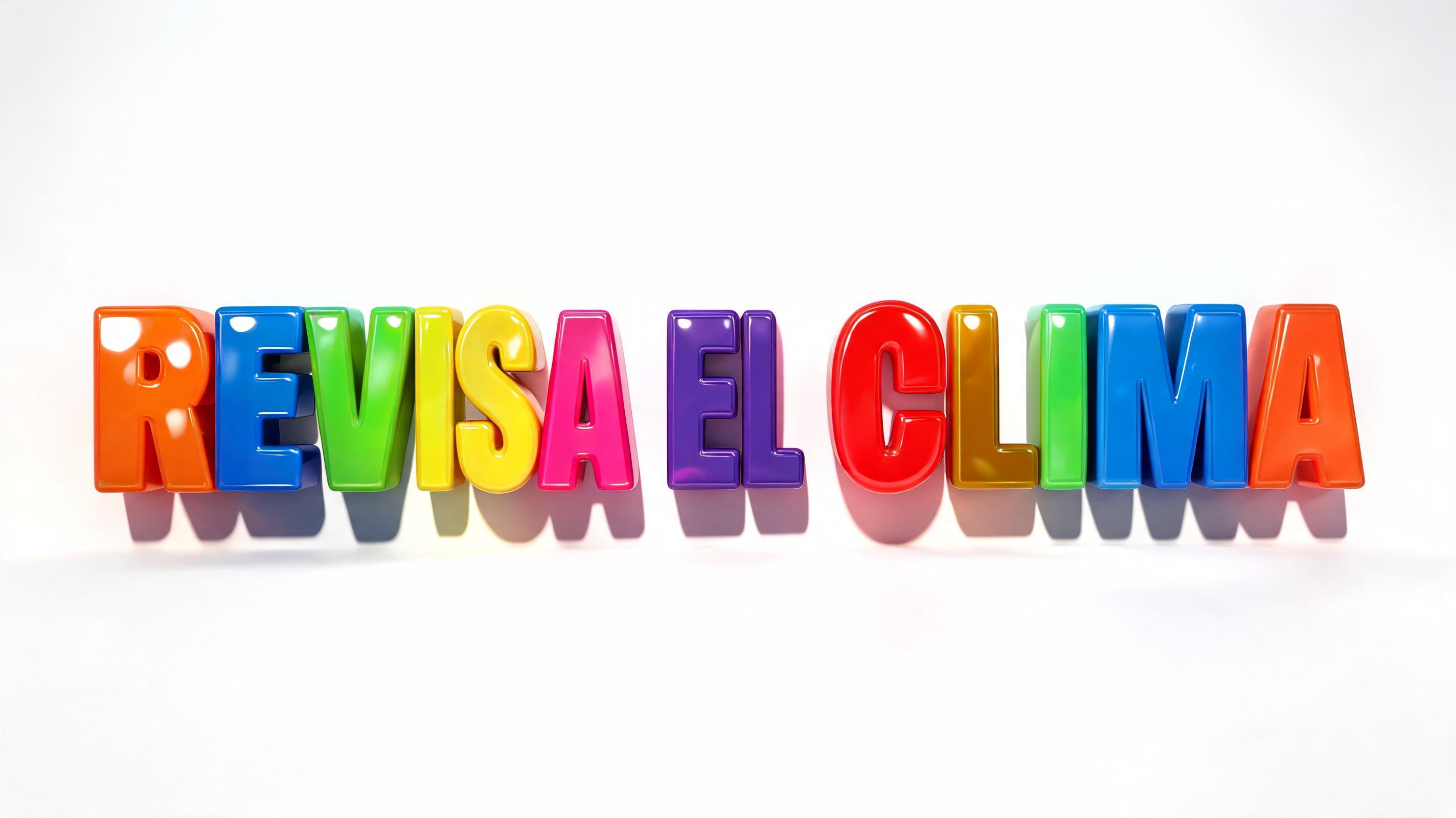"REVISA EL CLIMA " — 3d Bold | AI Text Effect Generator