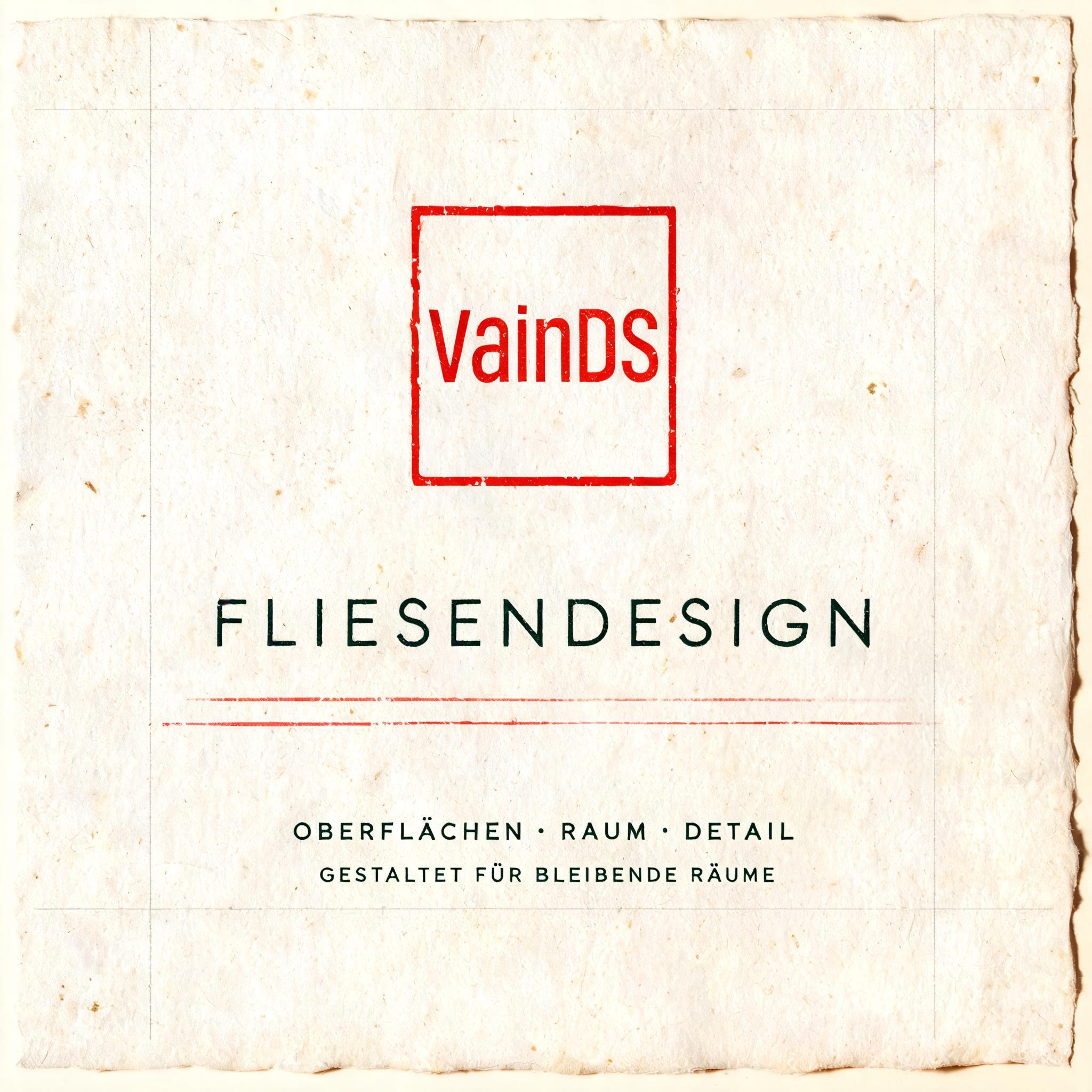 "VainDS Fliesendesign" — Vintage | AI Text Effect Generator