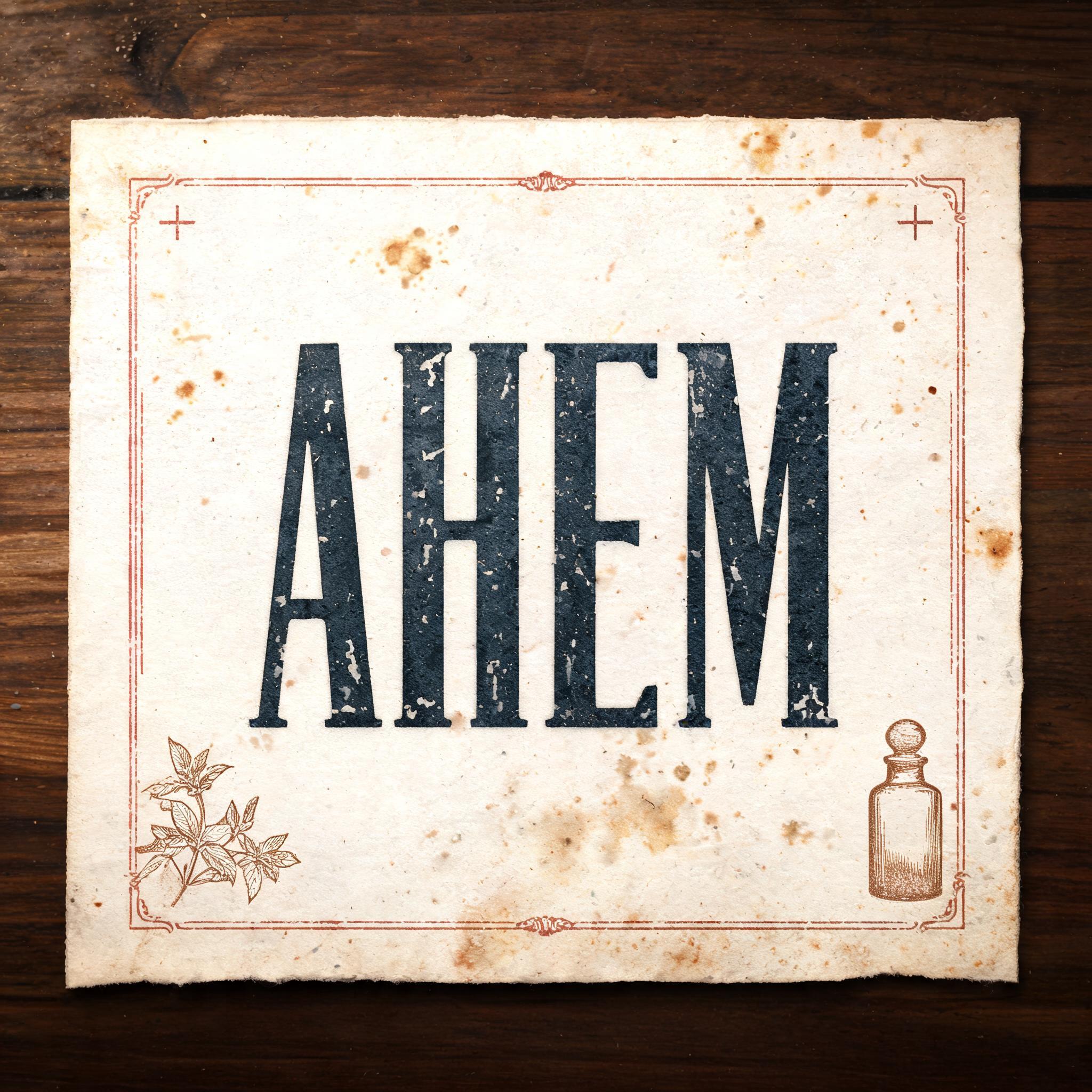"Ahem" — Vintage | AI Text Effect Generator