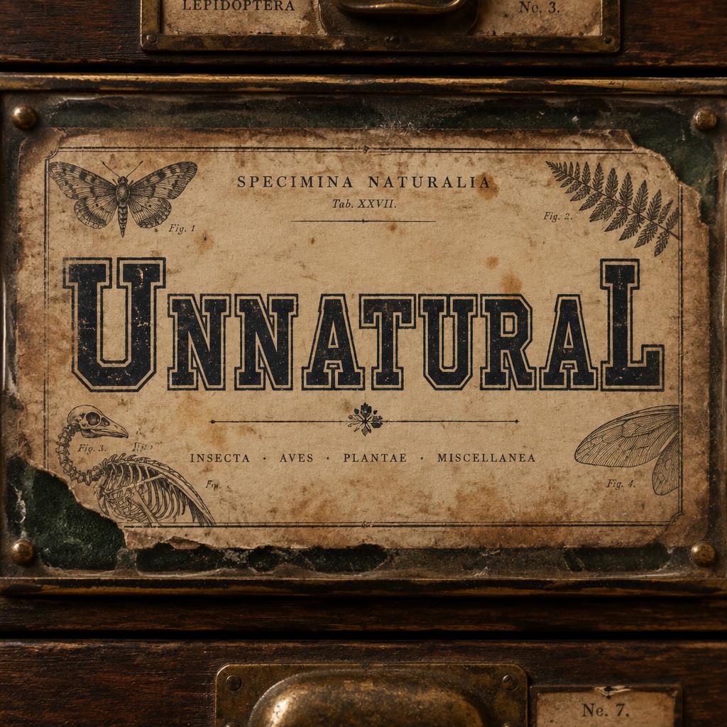"Unnatural" — Vintage | AI Text Effect Generator