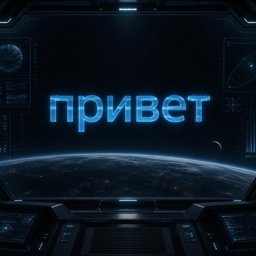 "привет" —  | AI Text Effect Generator