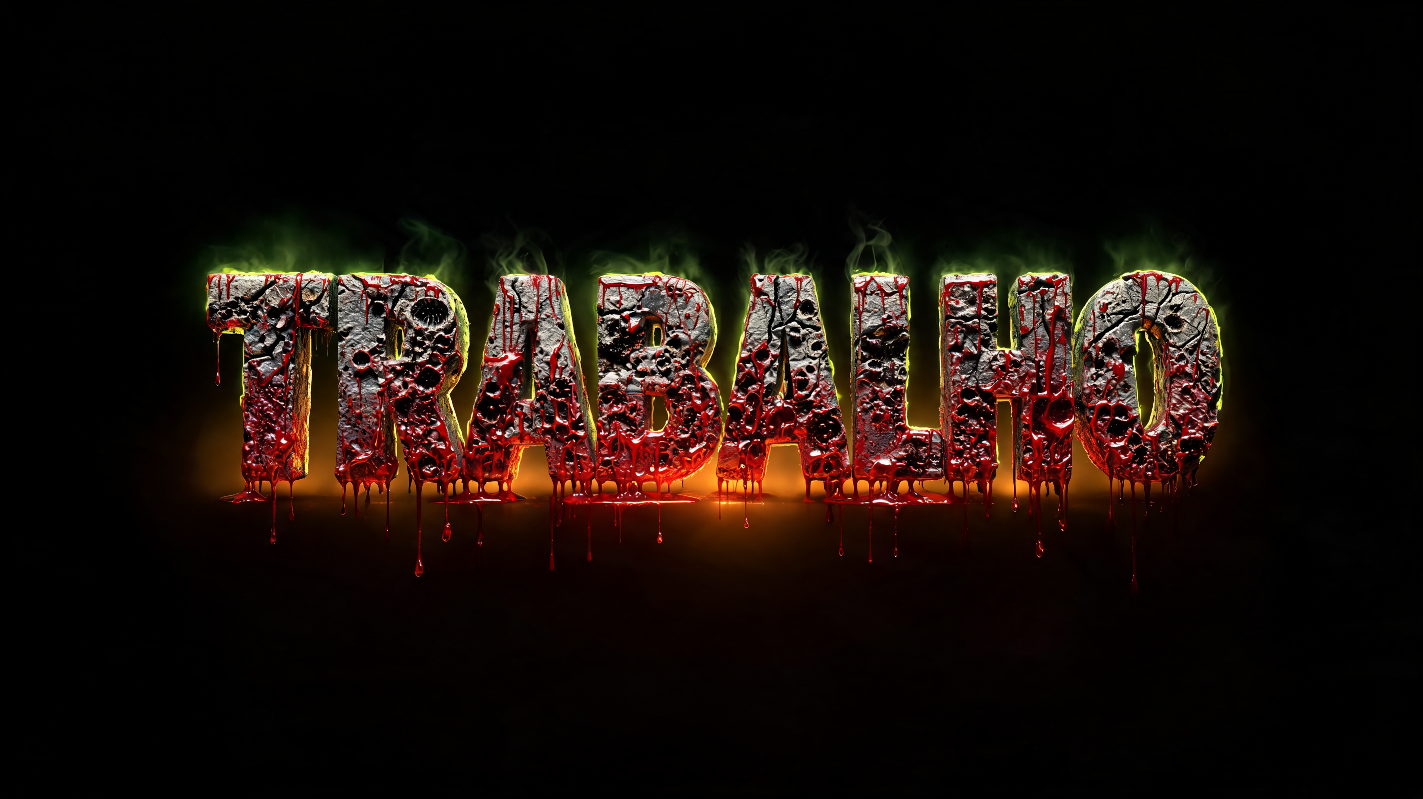 "TRABALHO" — Horror | AI Text Effect Generator