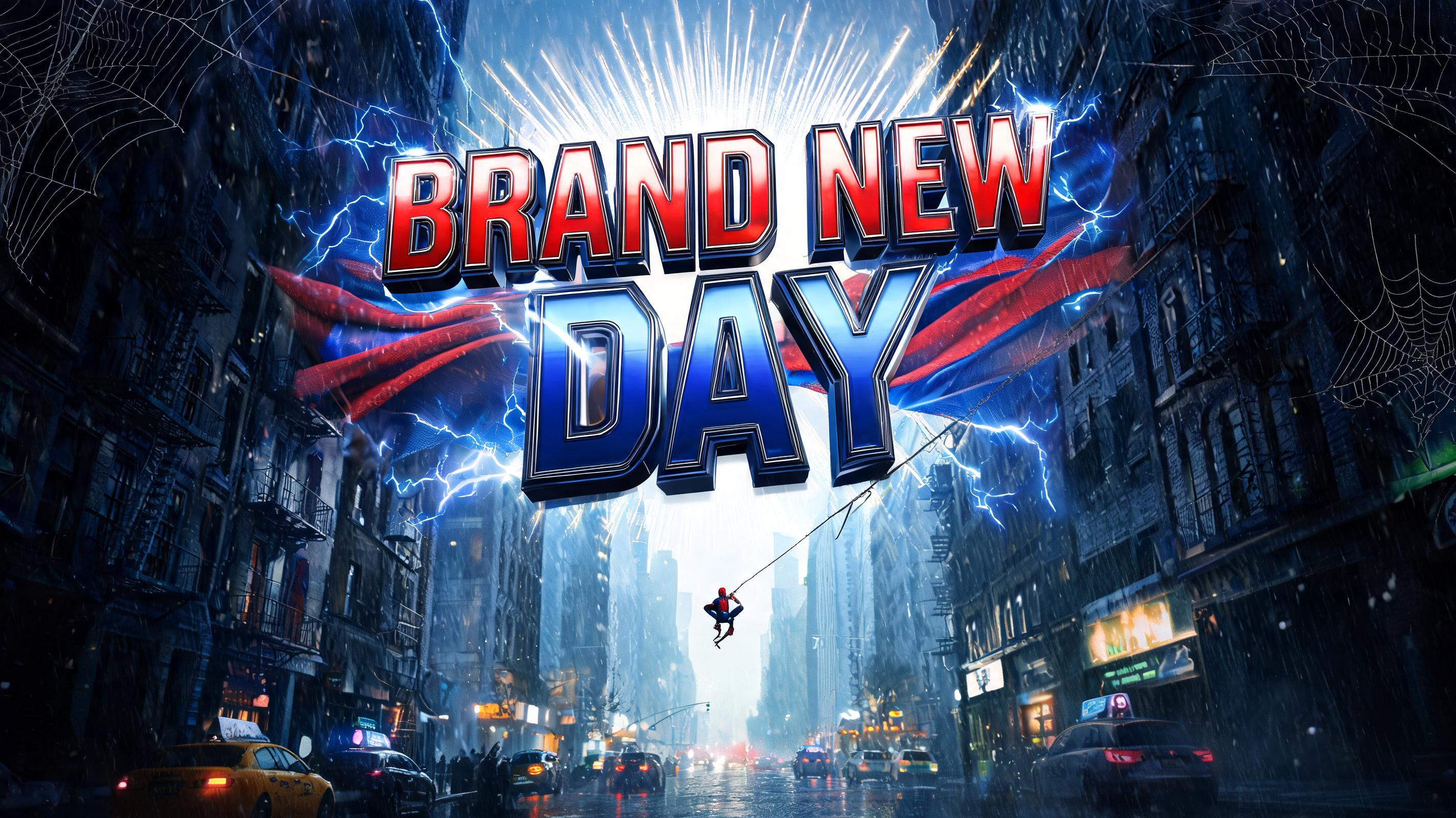 "BRAND NEW DAY" — Spider Hero | AI Text Effect Generator