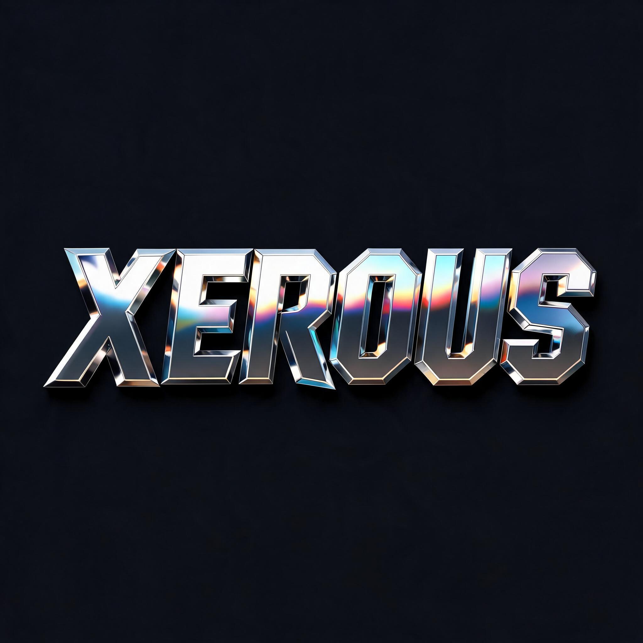 "XEROUS" — Metallic | AI Text Effect Generator