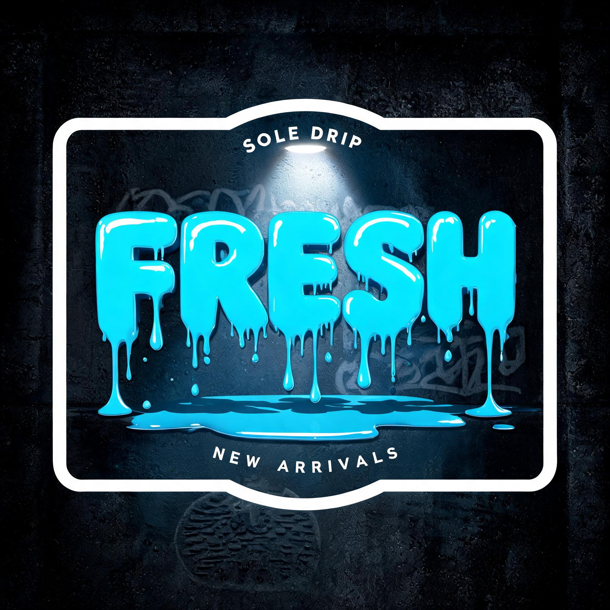 "FRESH
SOLE DRIP
NEW ARRIVALS" — Drip Font | AI Text Effect Generator