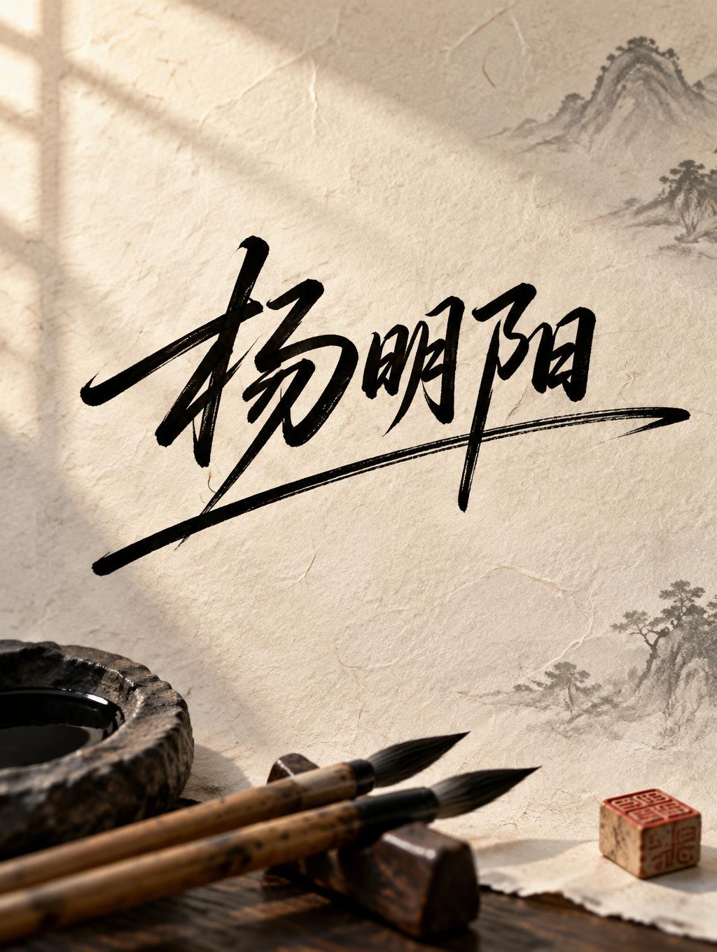 "杨明阳" —  | AI Text Effect Generator