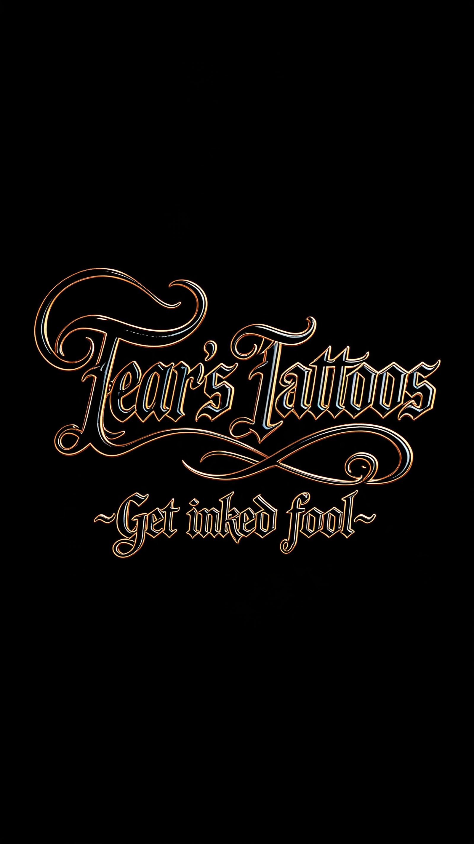 "Tear's Tattoos 
        ~Get inked fool~" — Chicano | AI Text Effect Generator