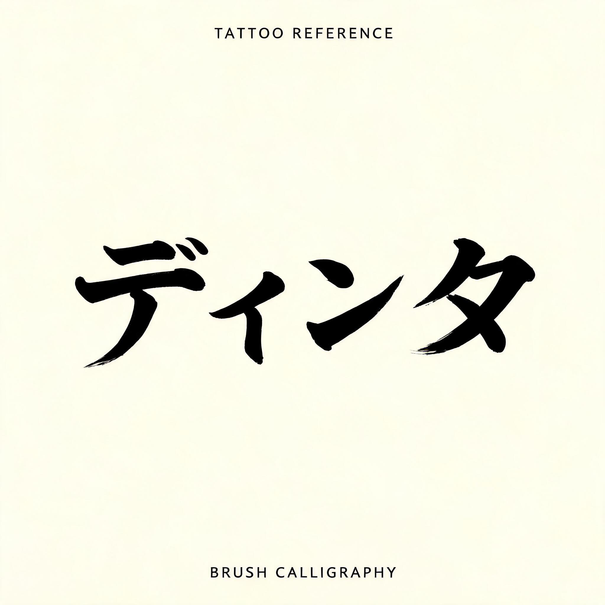 "ティンク" — Brush Japanese Ink | AI Text Effect Generator