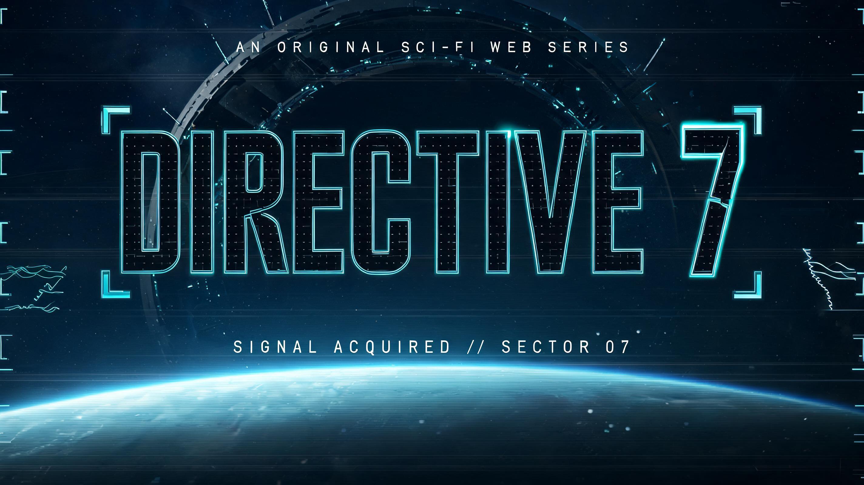 "I want a title for my sci-fi web series Directive 7" — Cyberpunk Tech Hud text effect