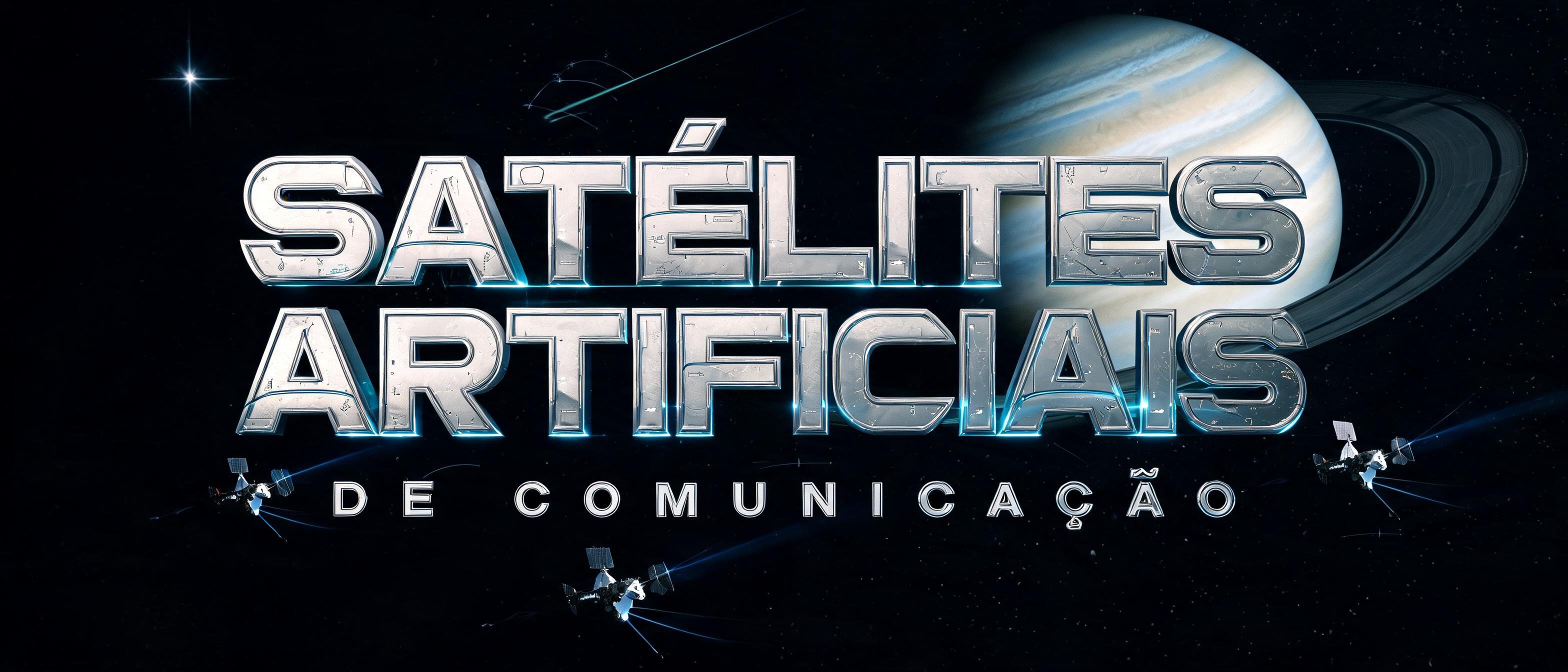 "SATÉLITES ARTIFICIAIS DE COMUNICAÇÃO" — Cinematic Scifi | AI Text Effect Generator