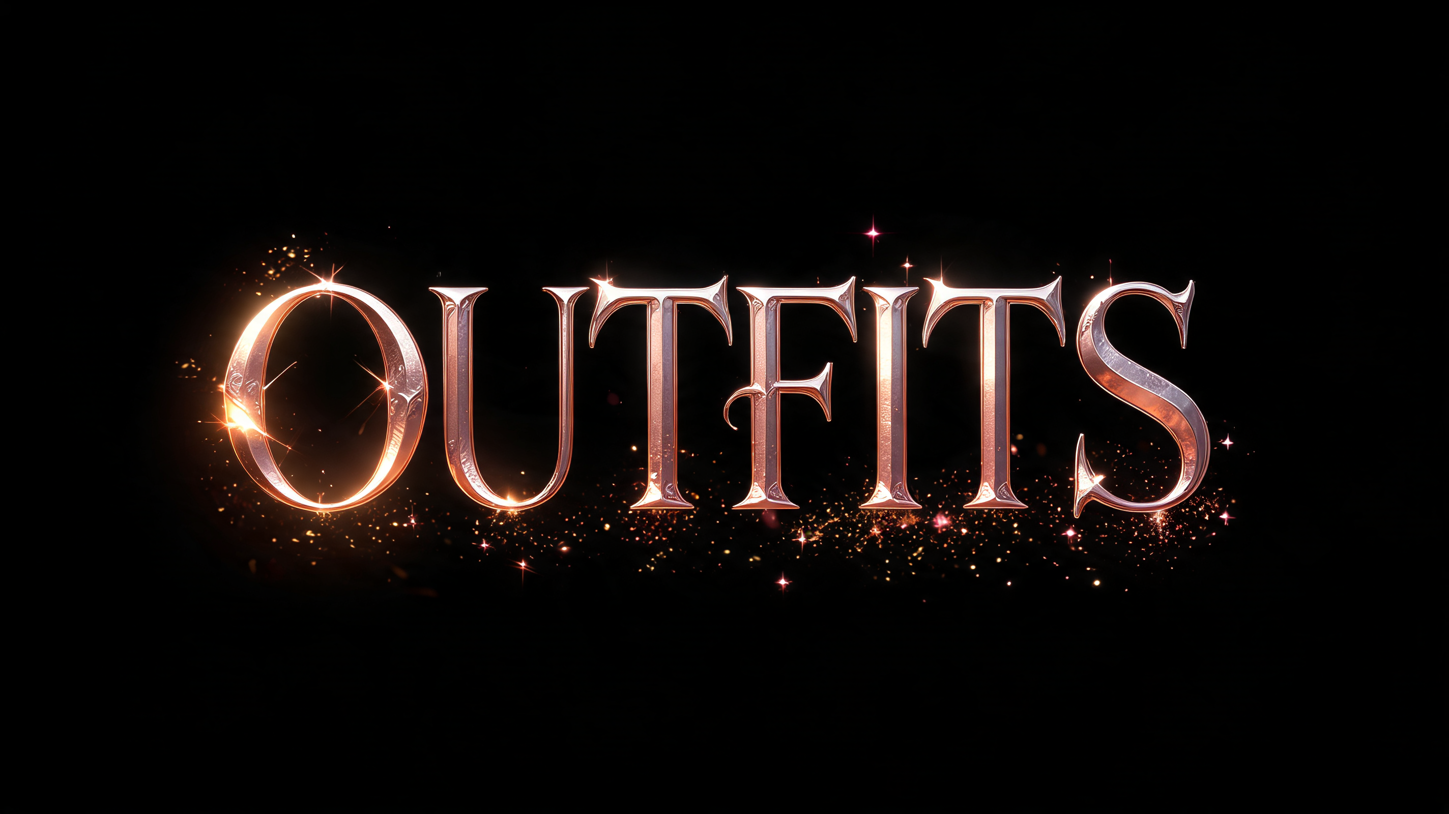 "OUTFITS" — Fairy Tale | AI Text Effect Generator