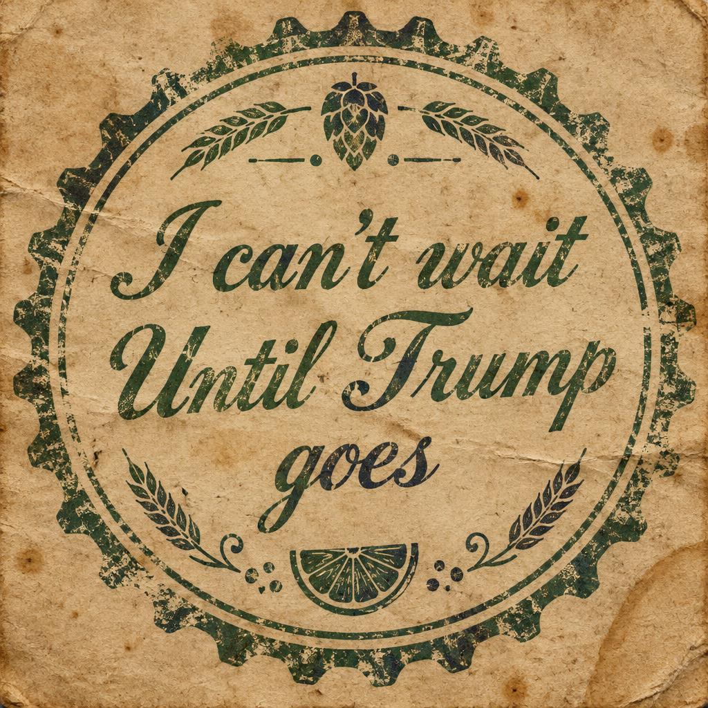 "I can't wait  Until Trump  goes" — Vintage | AI Text Effect Generator