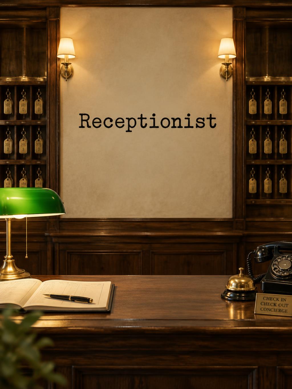 "Receptionist" —  | AI Text Effect Generator