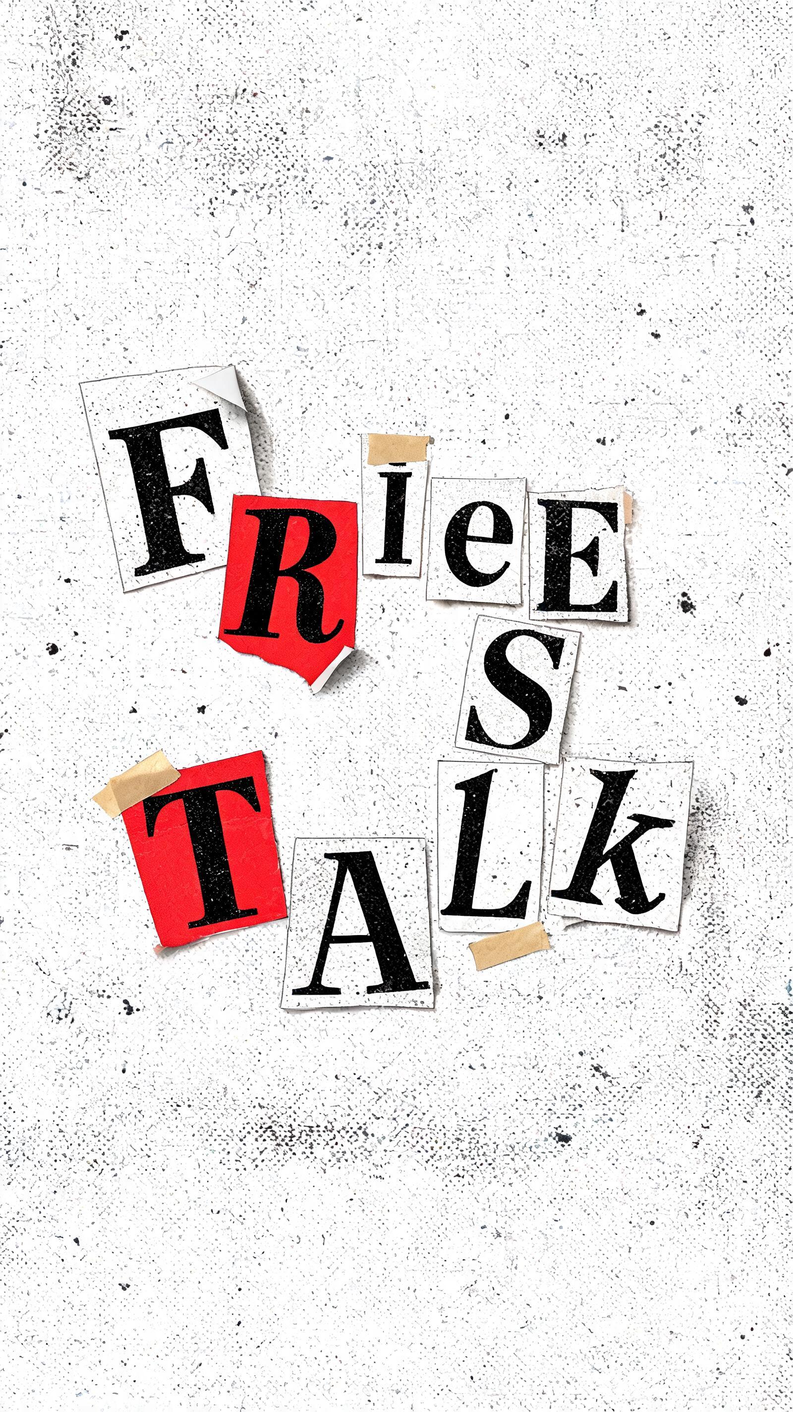 "Fries Talk" — Grunge text effect