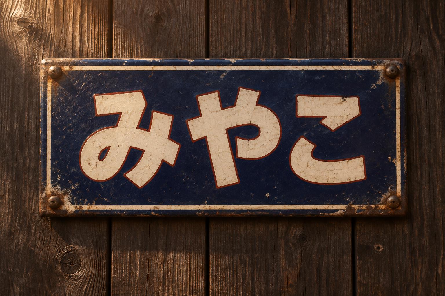 "みやこ" — Vintage | AI Text Effect Generator