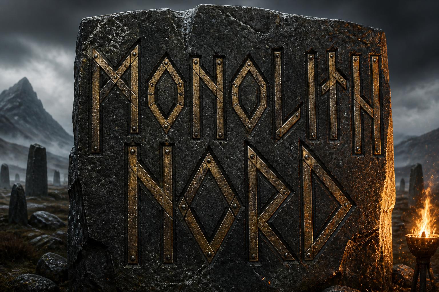 "Monolith Nord" — Viking | AI Text Effect Generator