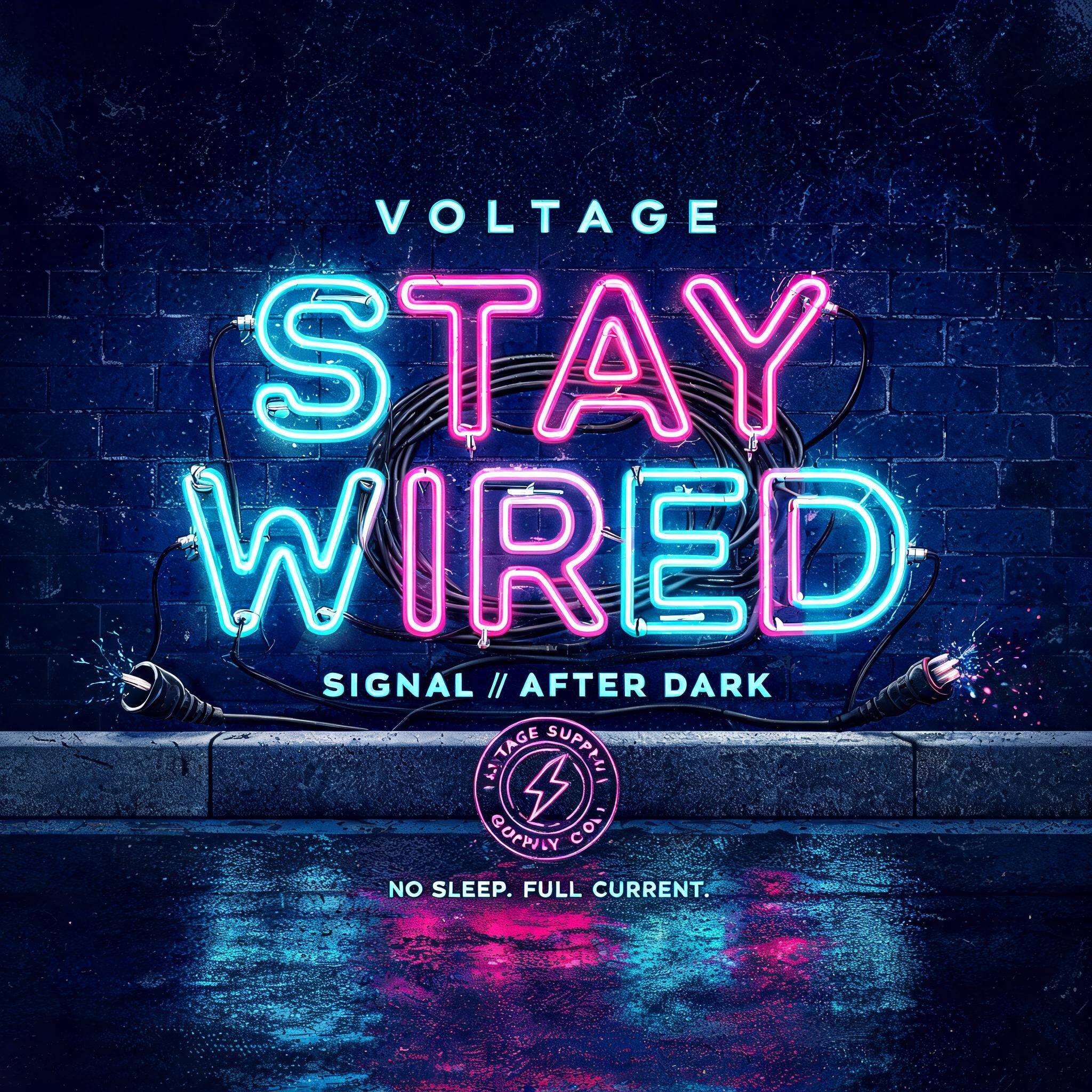 VOLTAGE
STAY
WIRED
SIGNAL // AFTER DARK
VOLTAGE SUPPLY CO.
NO SLEEP. FULL CURRENT.