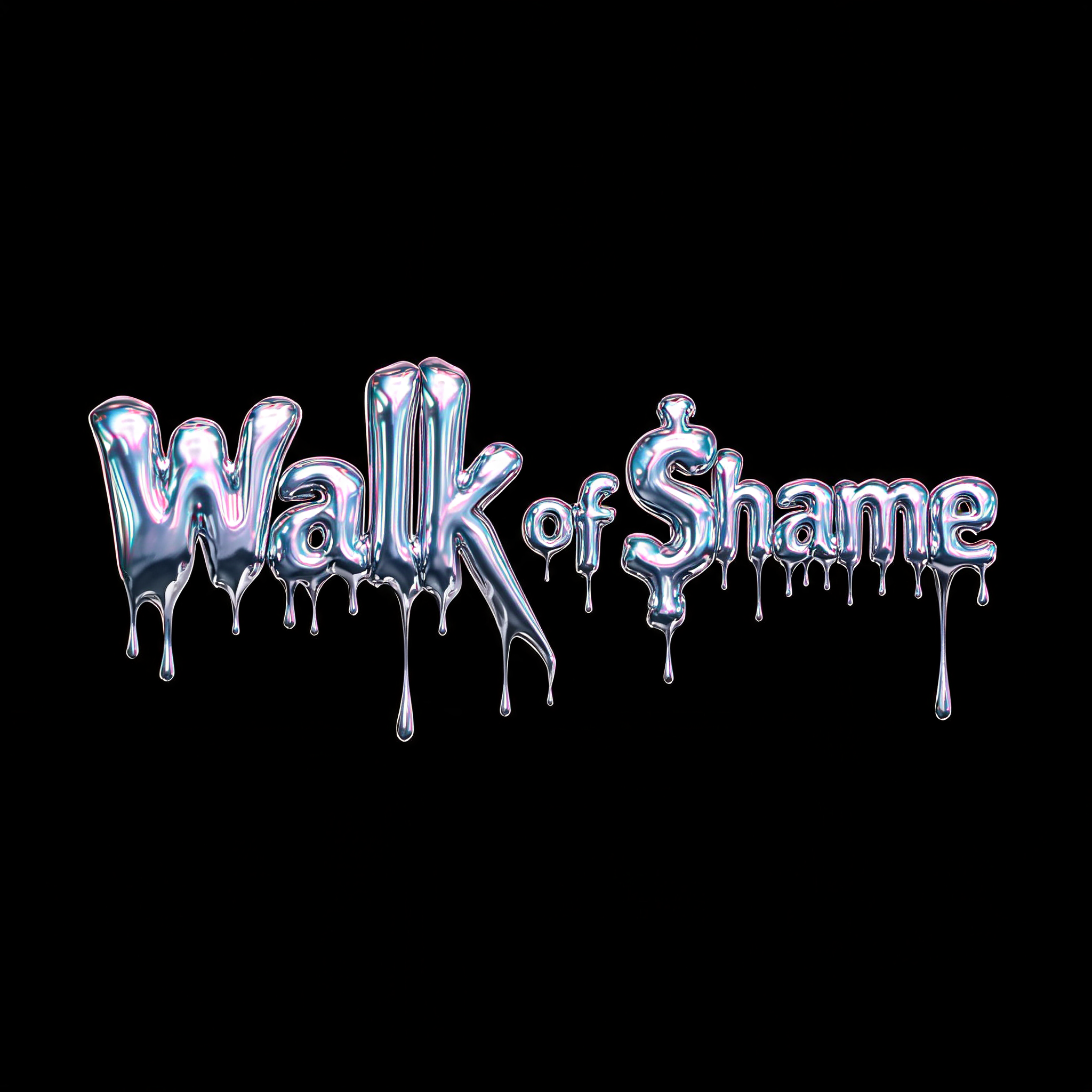 "Walk of $hame" — Y2k Liquid | AI Text Effect Generator