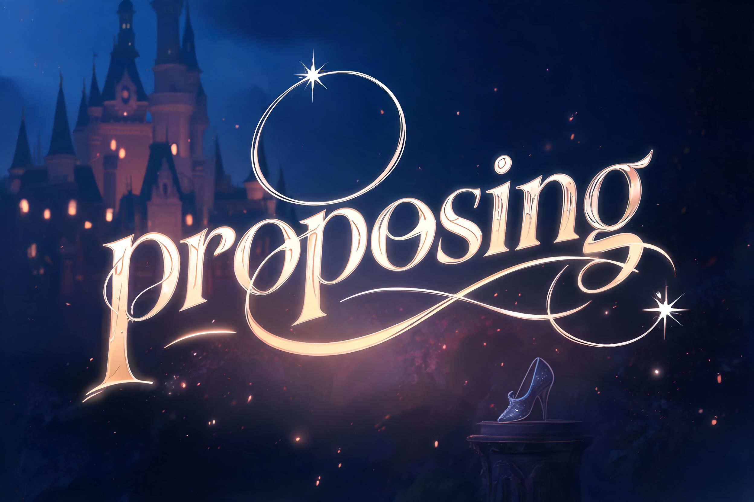 "proposing" — Fairy Tale | AI Text Effect Generator