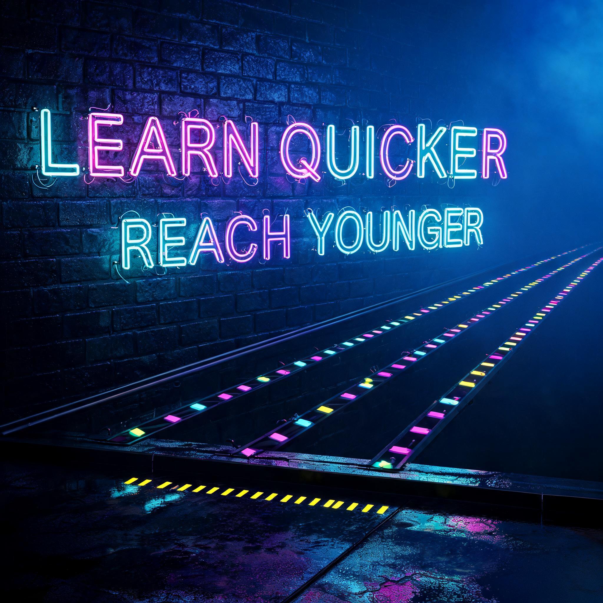 "LEARN QUICKER
REACH YOUNGER" — Neon Glow | AI Text Effect Generator