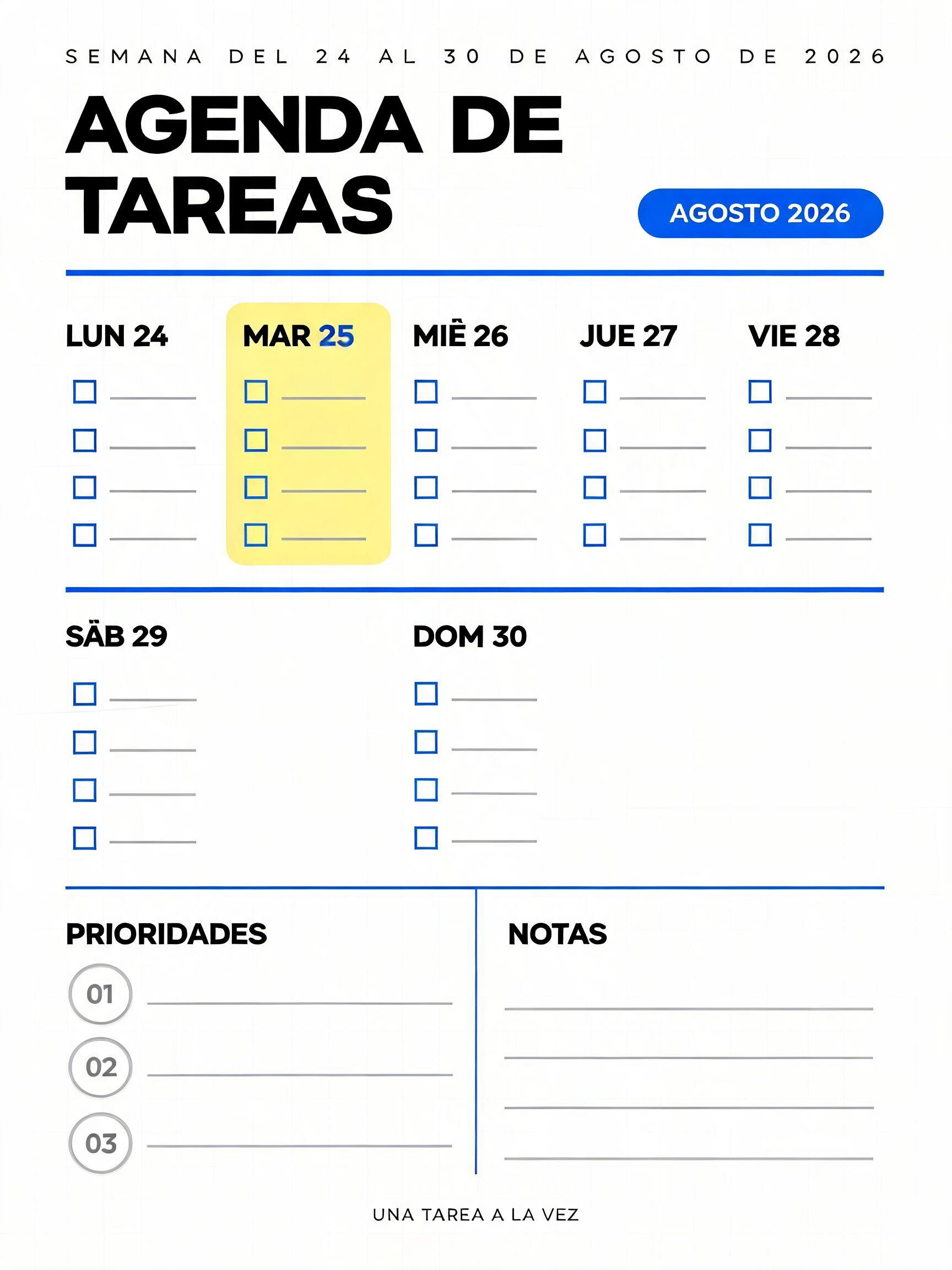 "Agenda De Tareas" — 3d Bold | AI Text Effect Generator