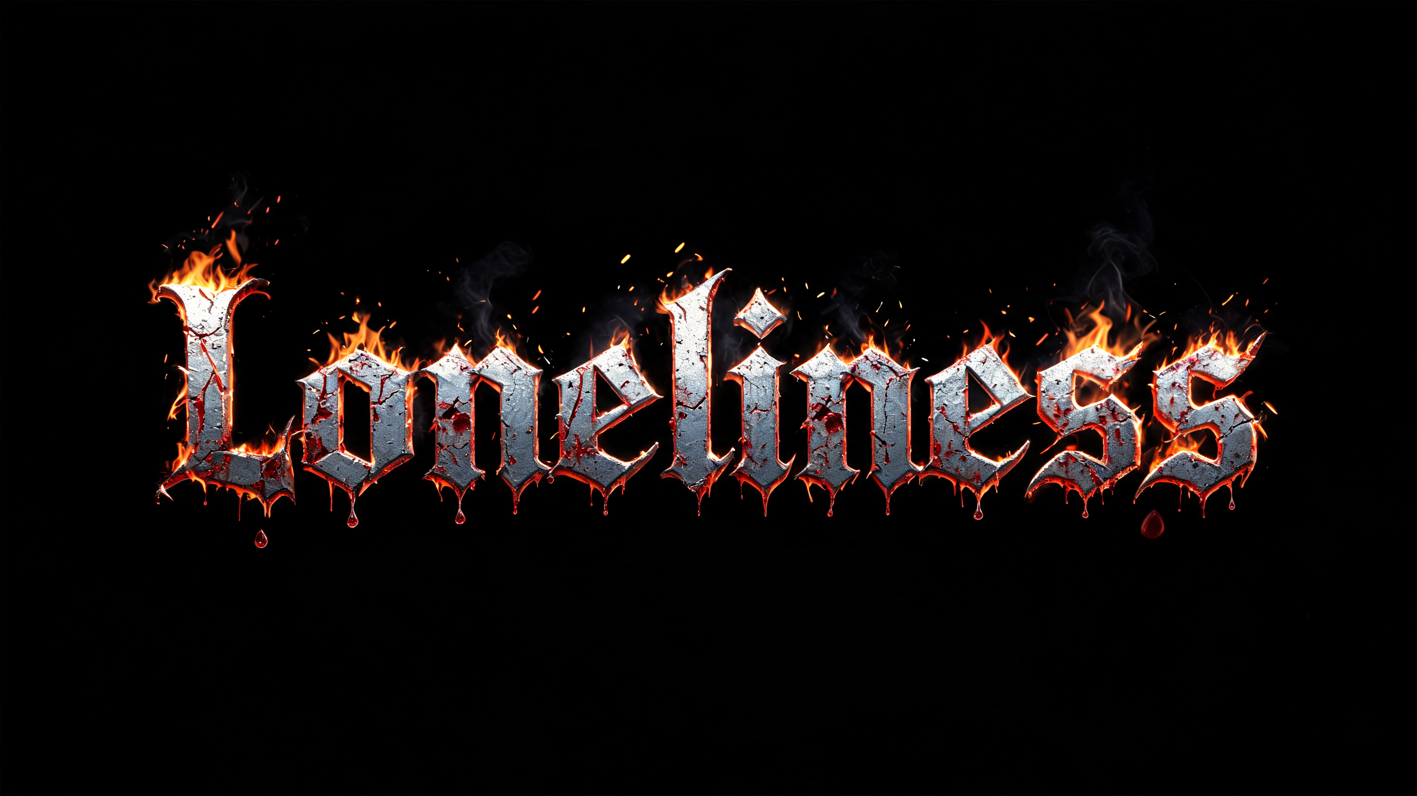 "Loneliness" — Cinematic Horror | AI Text Effect Generator