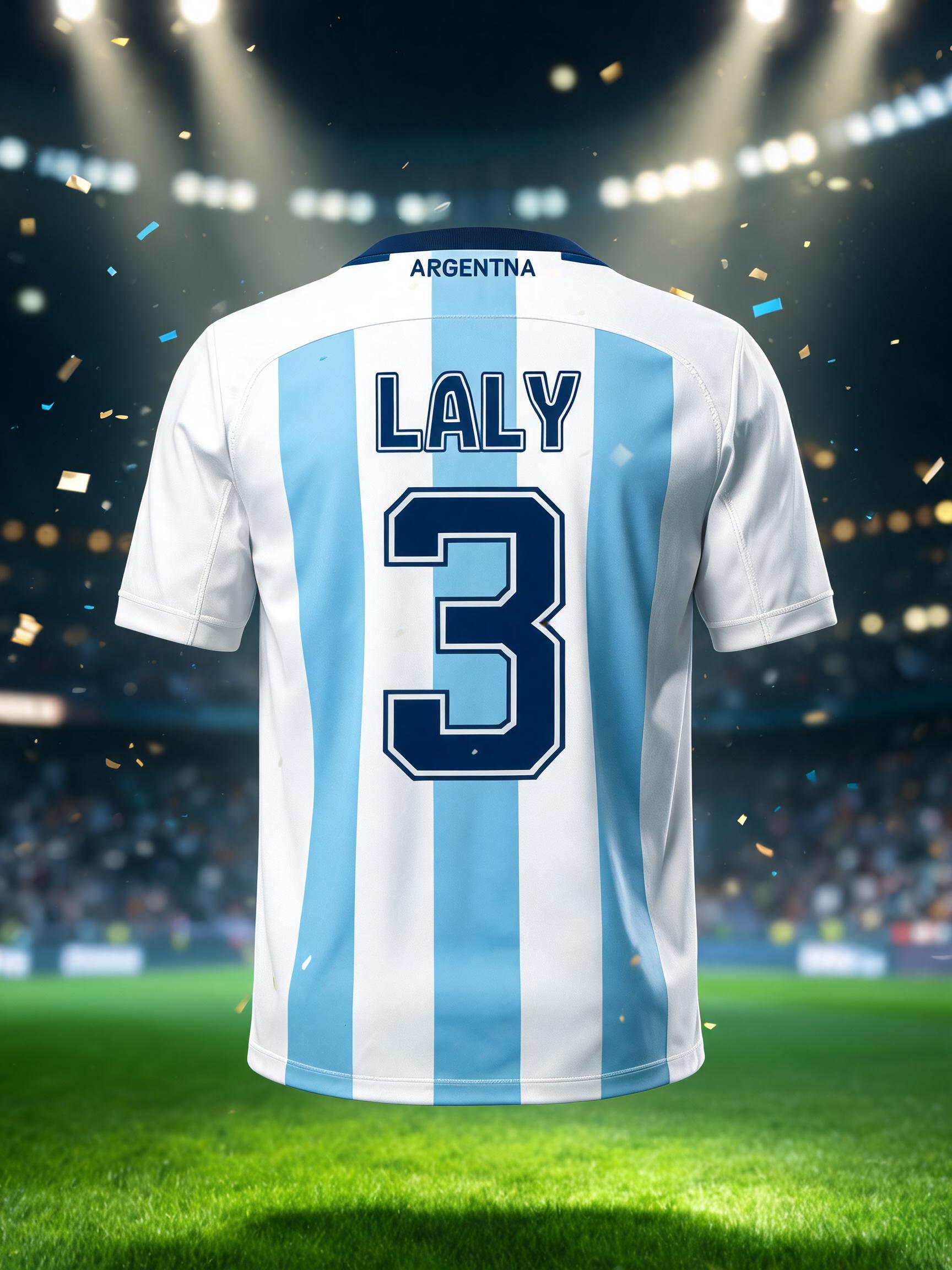 "LALY
3
ARGENTNA" — Sports Football | AI Text Effect Generator