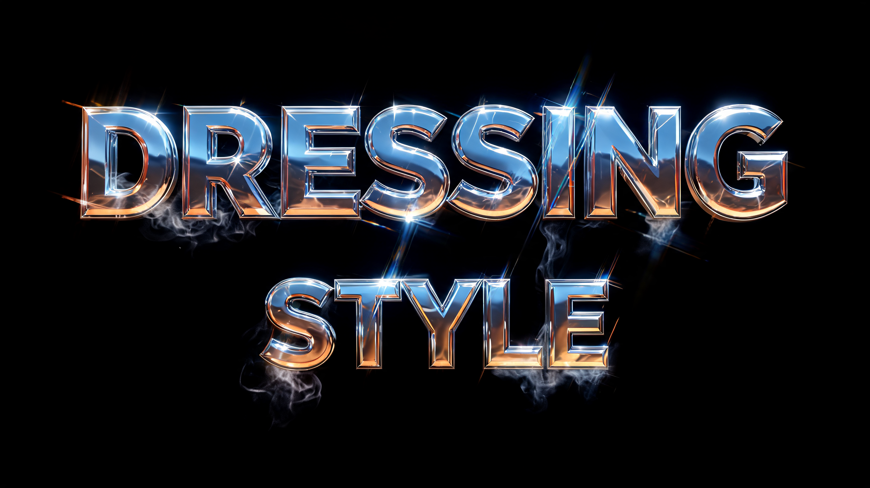 "Dressing Style" — Cinematic Blockbuster text effect